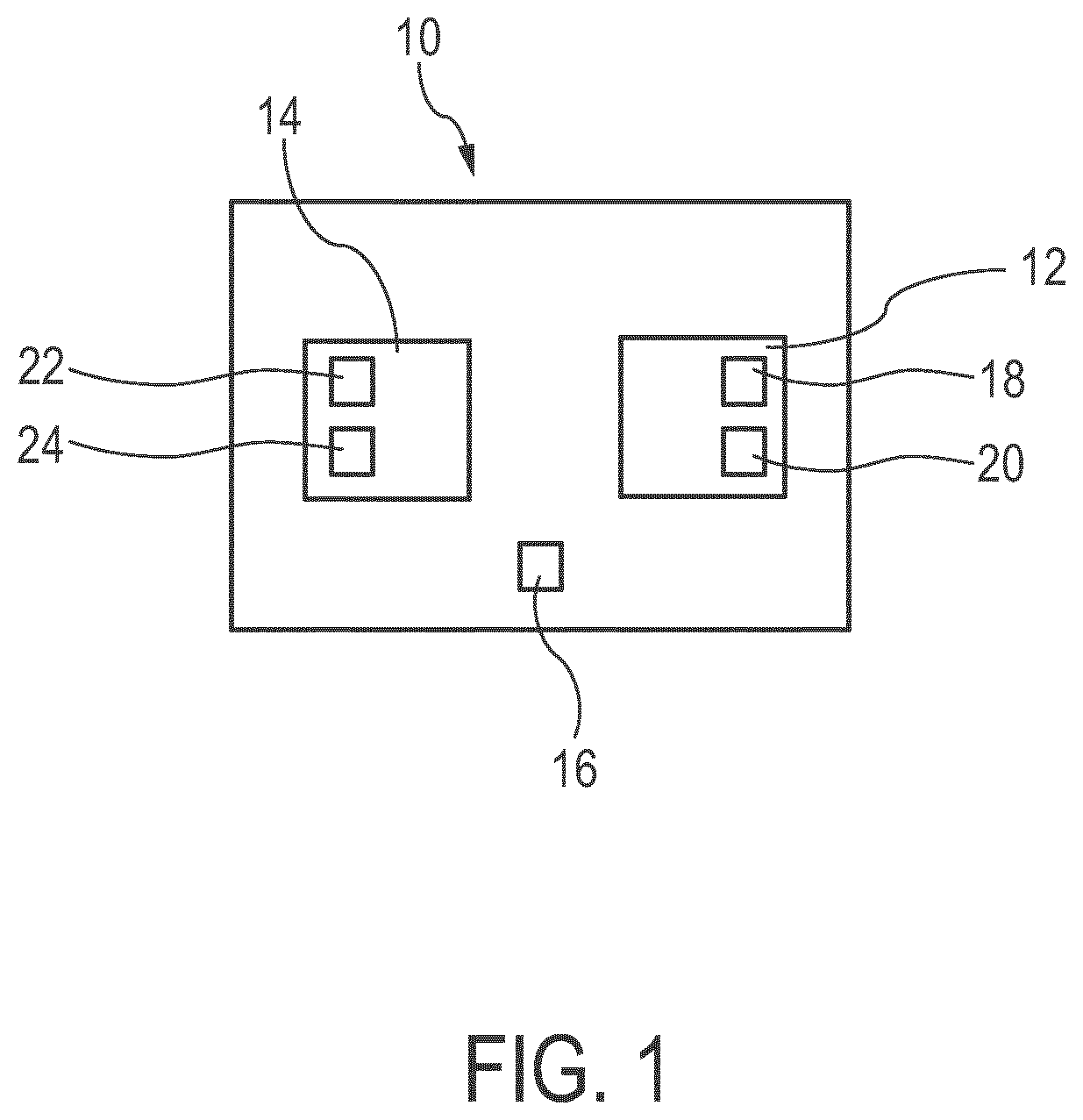 Patent US12504527 Figure 1 – Orchestrated radio frequency based sensing in multiple sensing areas