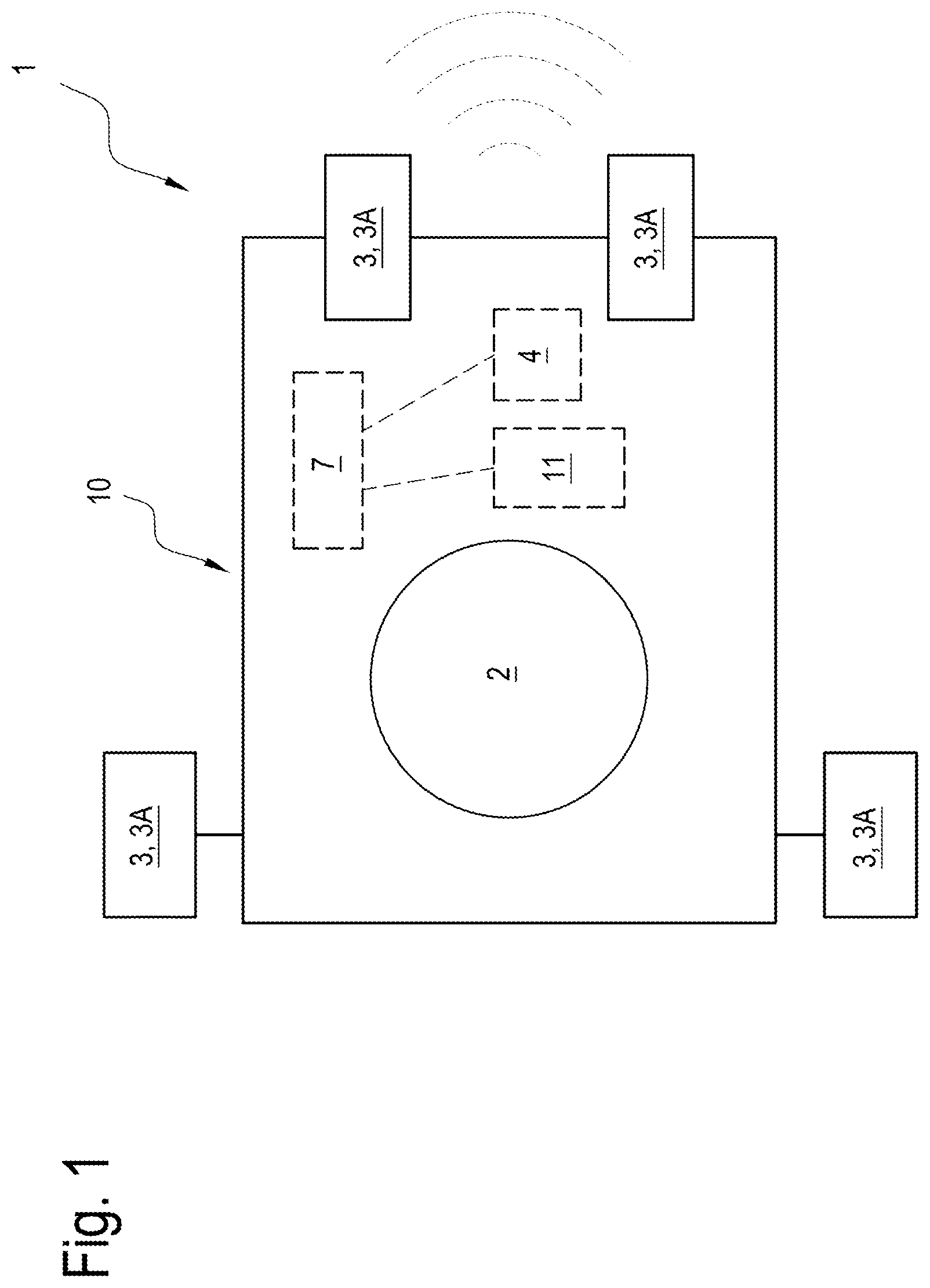 Patent US12504542 — System for cutting grass and corresponding process — Figure 1