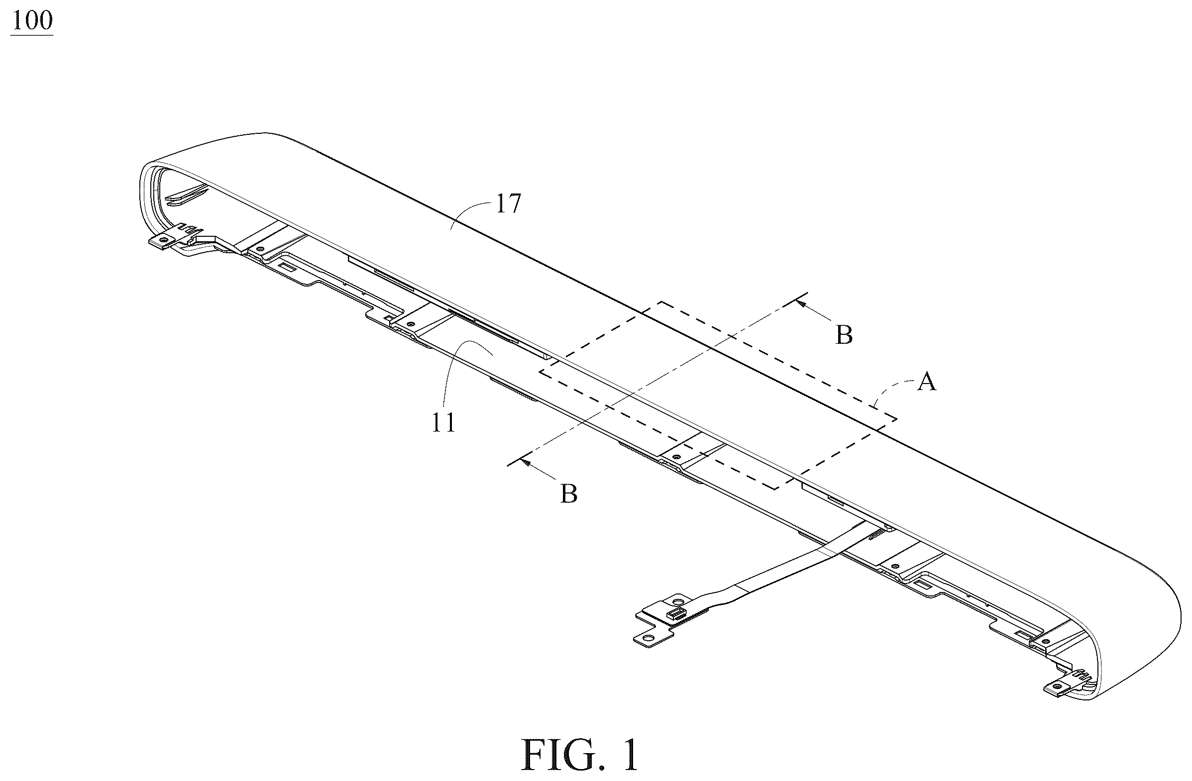 Patent US12504574 — Light emitting module — Figure 1