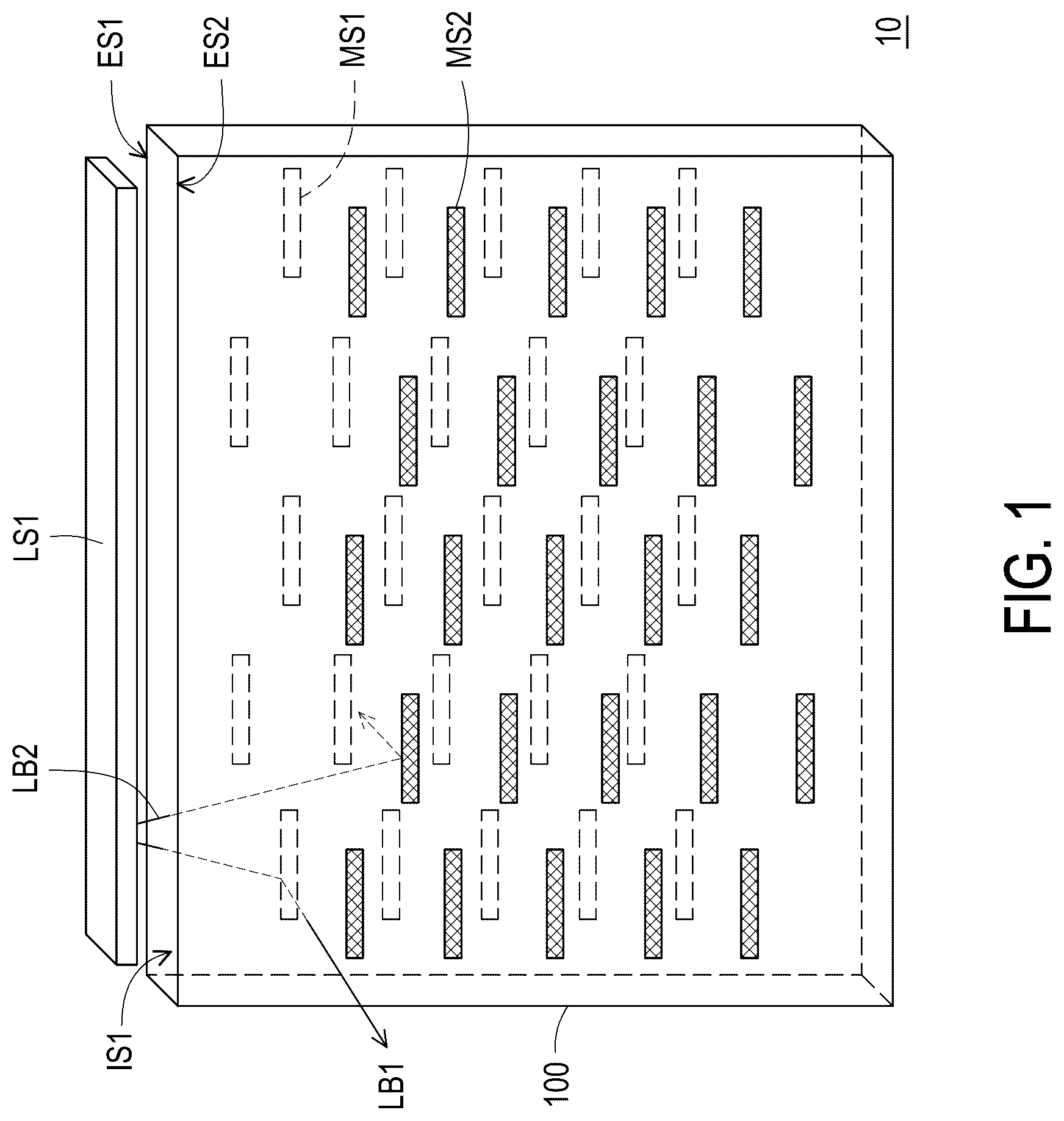 Patent US12504575 Figure 1 – Lighting decoration module