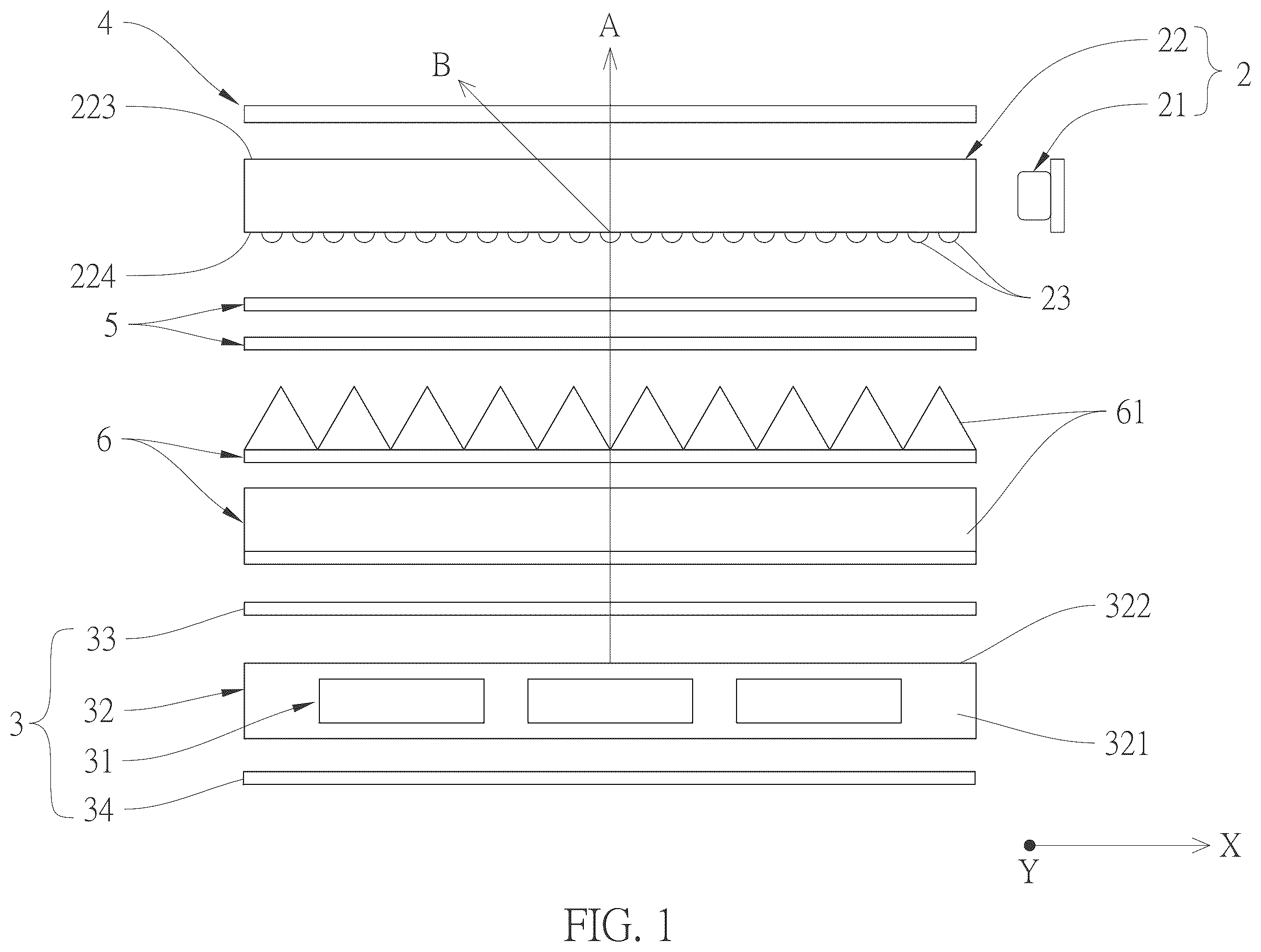 Patent US12504577 — Backlight module, viewing mode switching method thereof, and display device including the backlight module — Figure 1