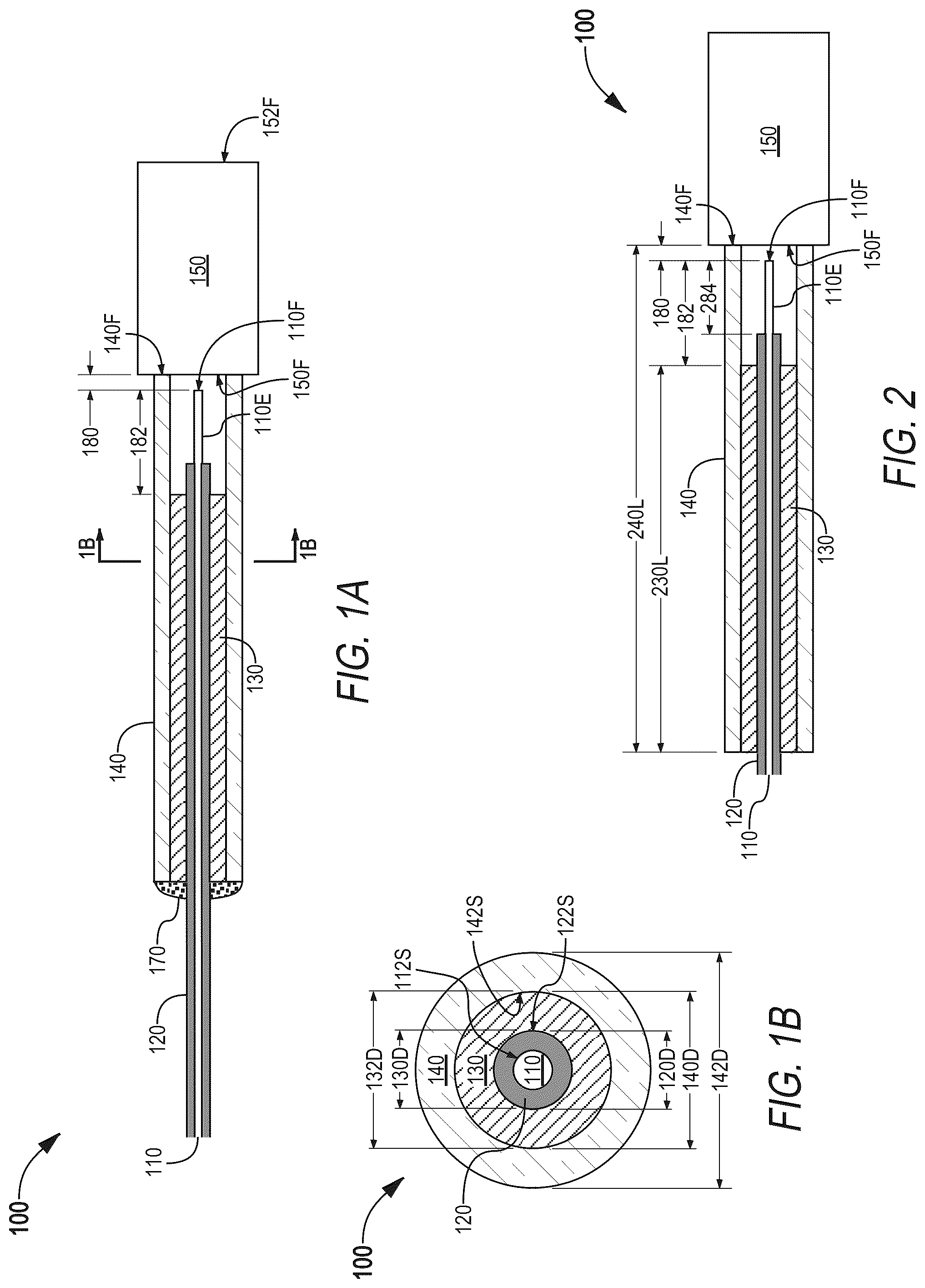 Patent US12504583 — Terminated hollow-core fiber with suspended fiber-end — Figure 1