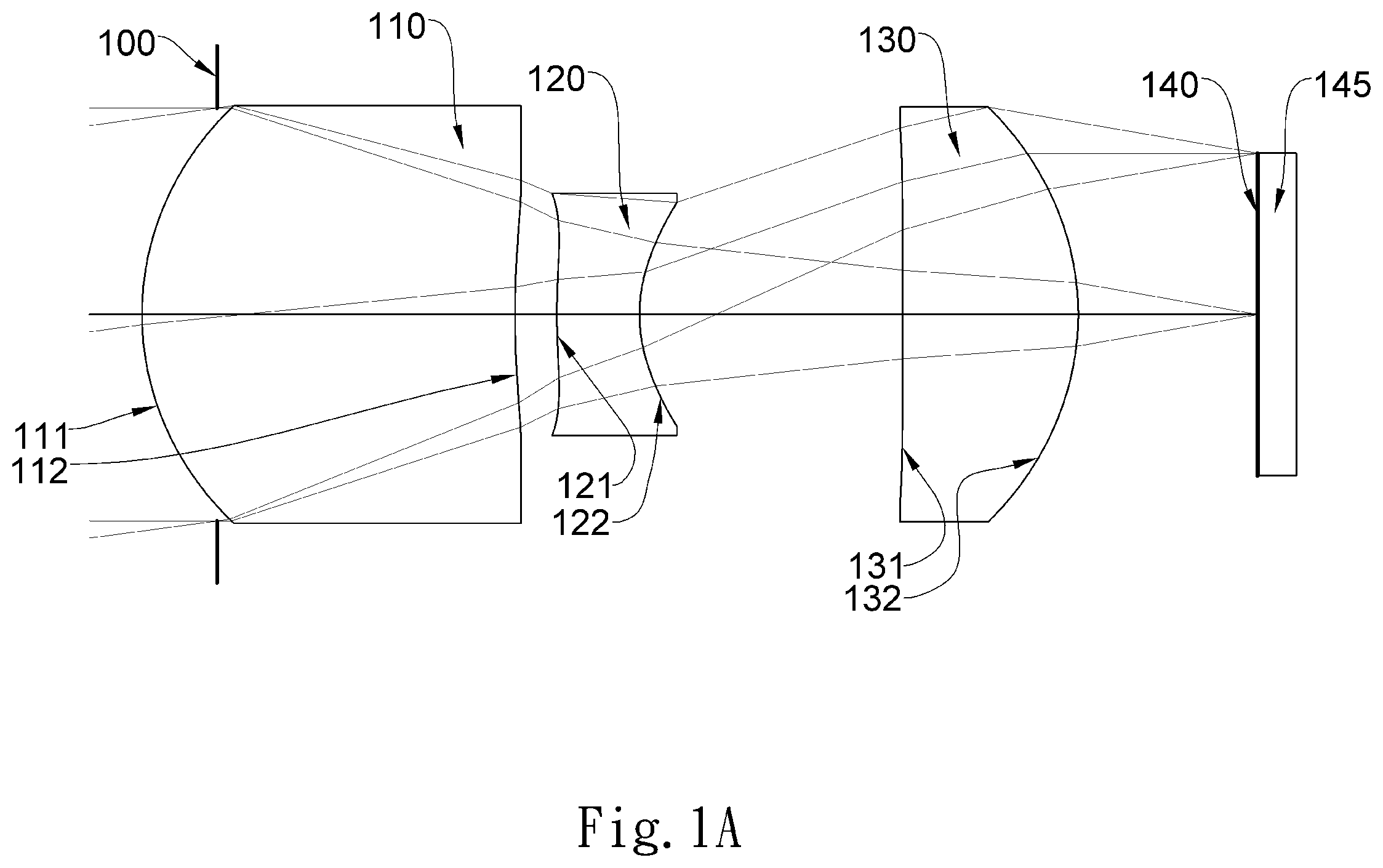 Patent US12504605 — Lens system, projection apparatus, detecting module and electronic device — Figure 1