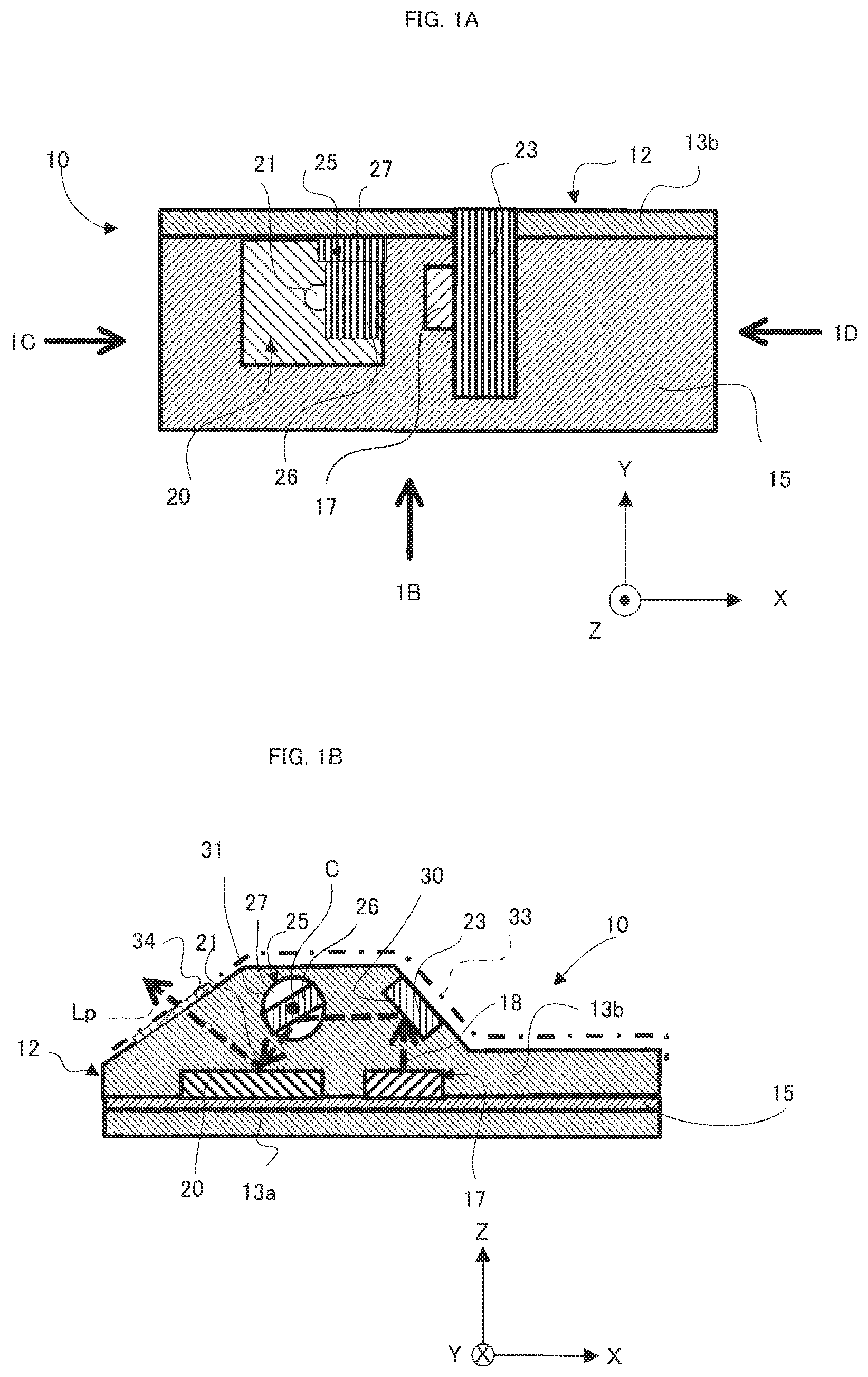 Patent US12504622 Figure 1 – Optical scanning device