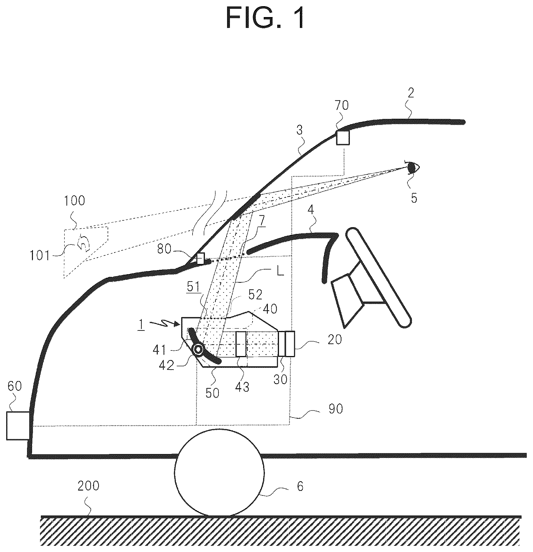 Patent US12504627 — Head-up display — Figure 1