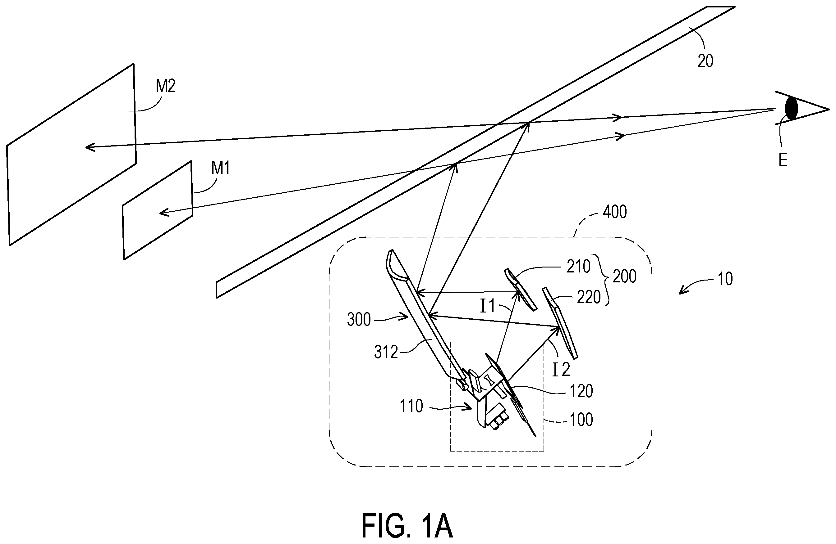 Patent US12504628 — Rotary structure module and head-up display device — Figure 1