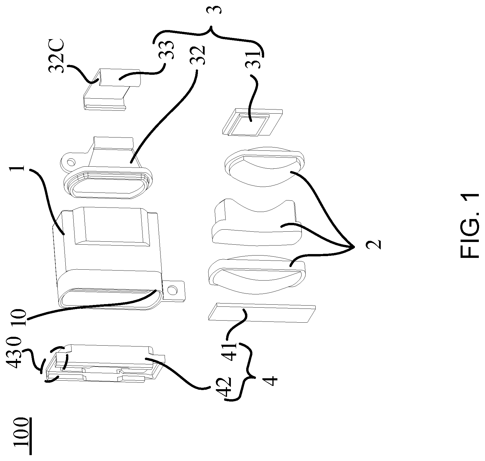 Patent US12504629 — Optical module, electronic device, and glasses — Figure 1