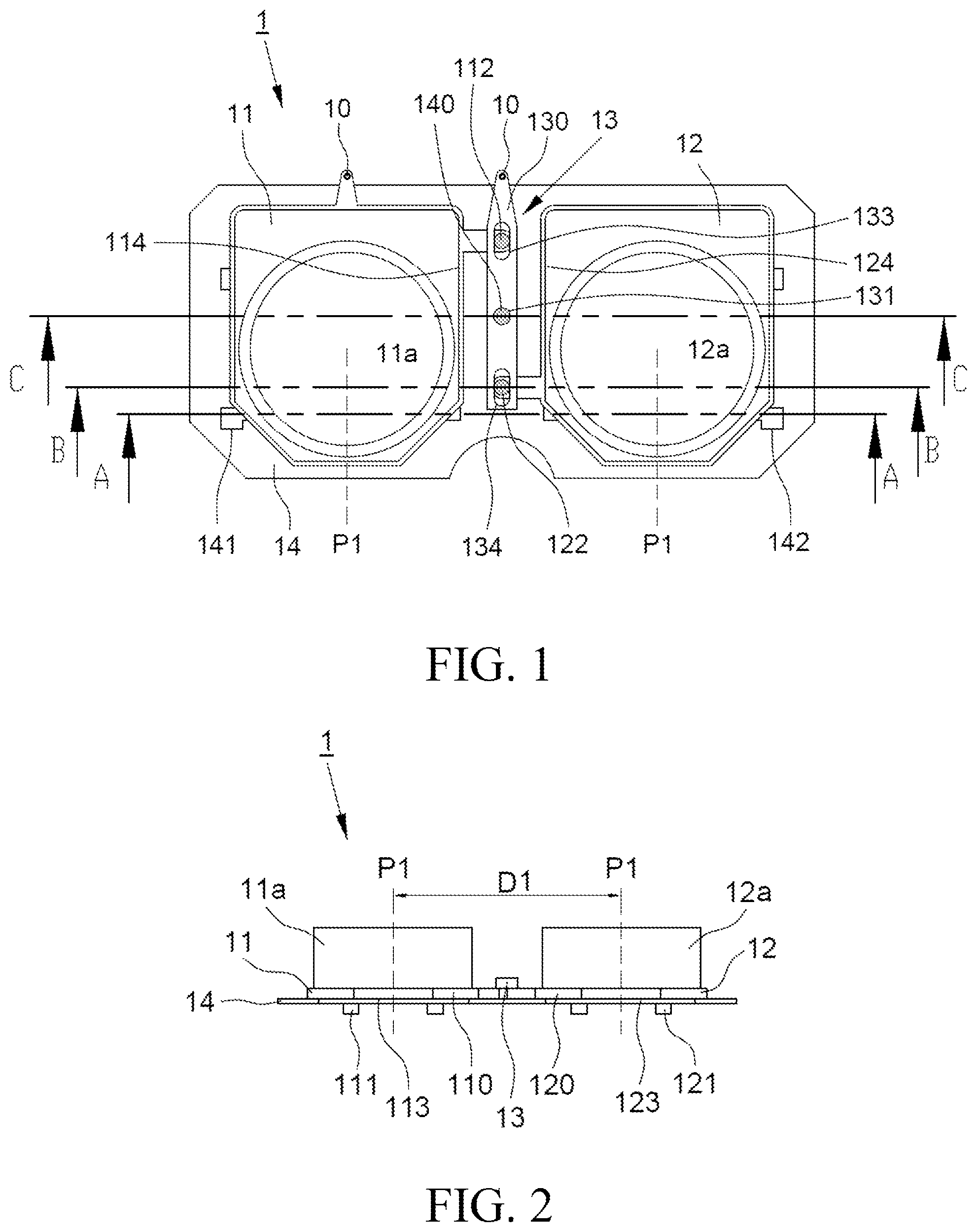 Patent US12504636 Figure 1 – Interpupillary distance adjustment module and head mounted electronic device