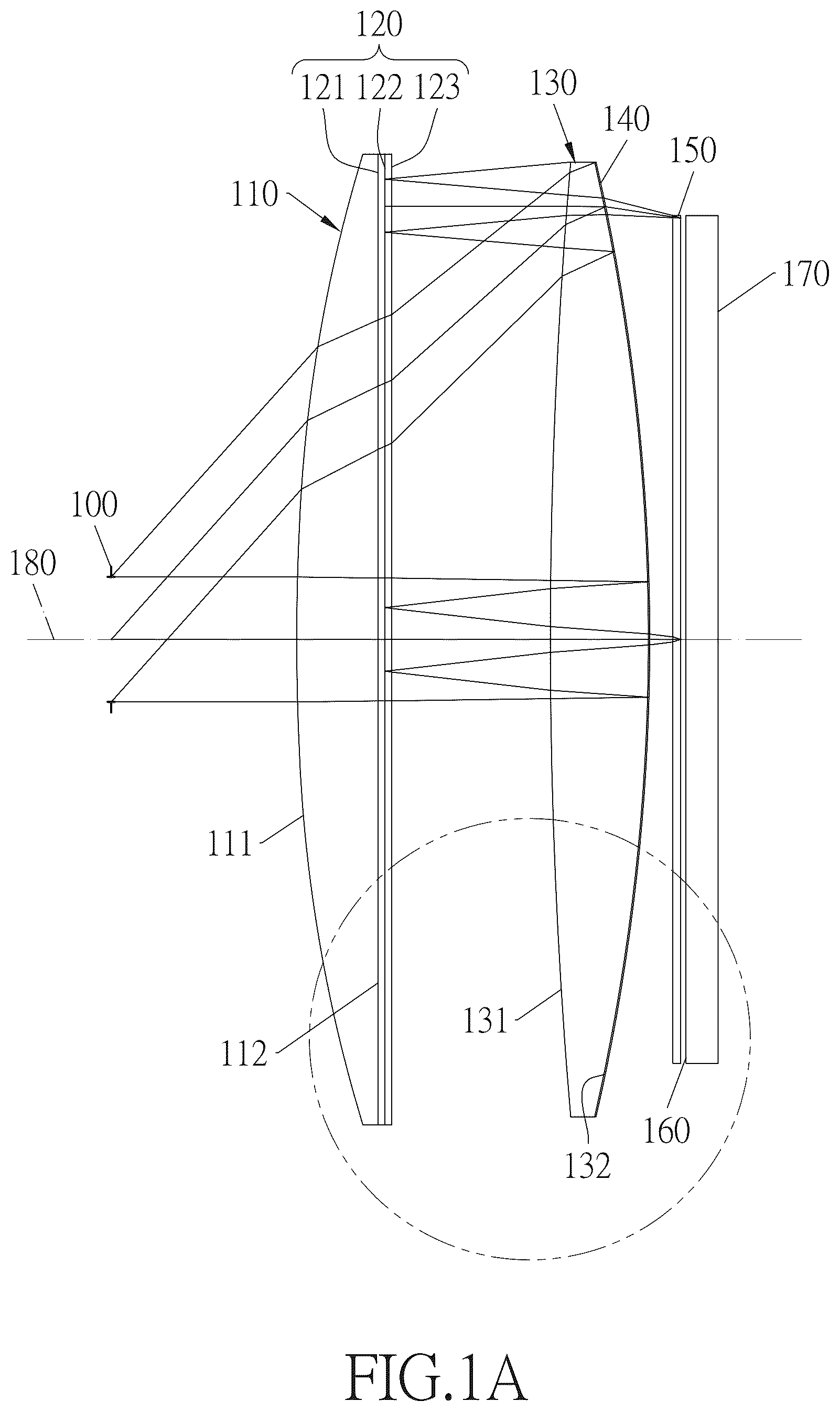 Patent US12504641 — Optical lens assembly and head-mounted electronic device — Figure 1