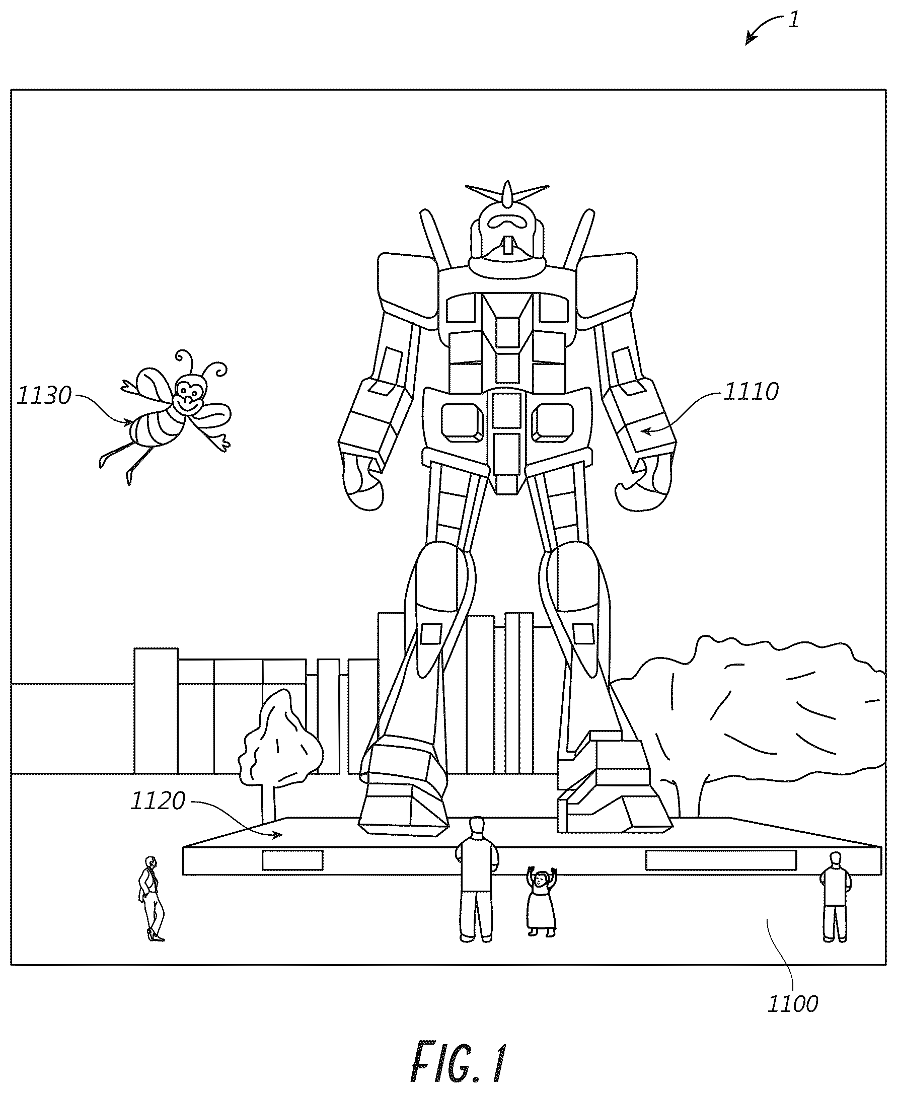 Patent US12504667 Figure 1 – Waveguide light multiplexer using crossed gratings