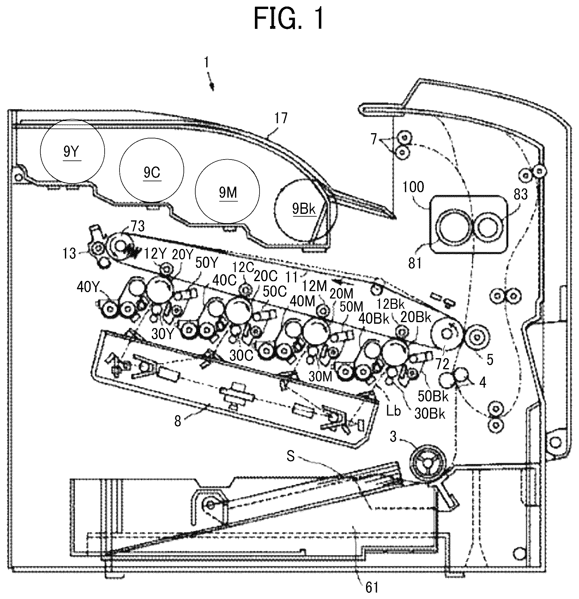 Patent US12504705 — Fixing device and image forming apparatus incorporating the same including a slide sheet with adhesive to bond the slide sheet — Figure 1