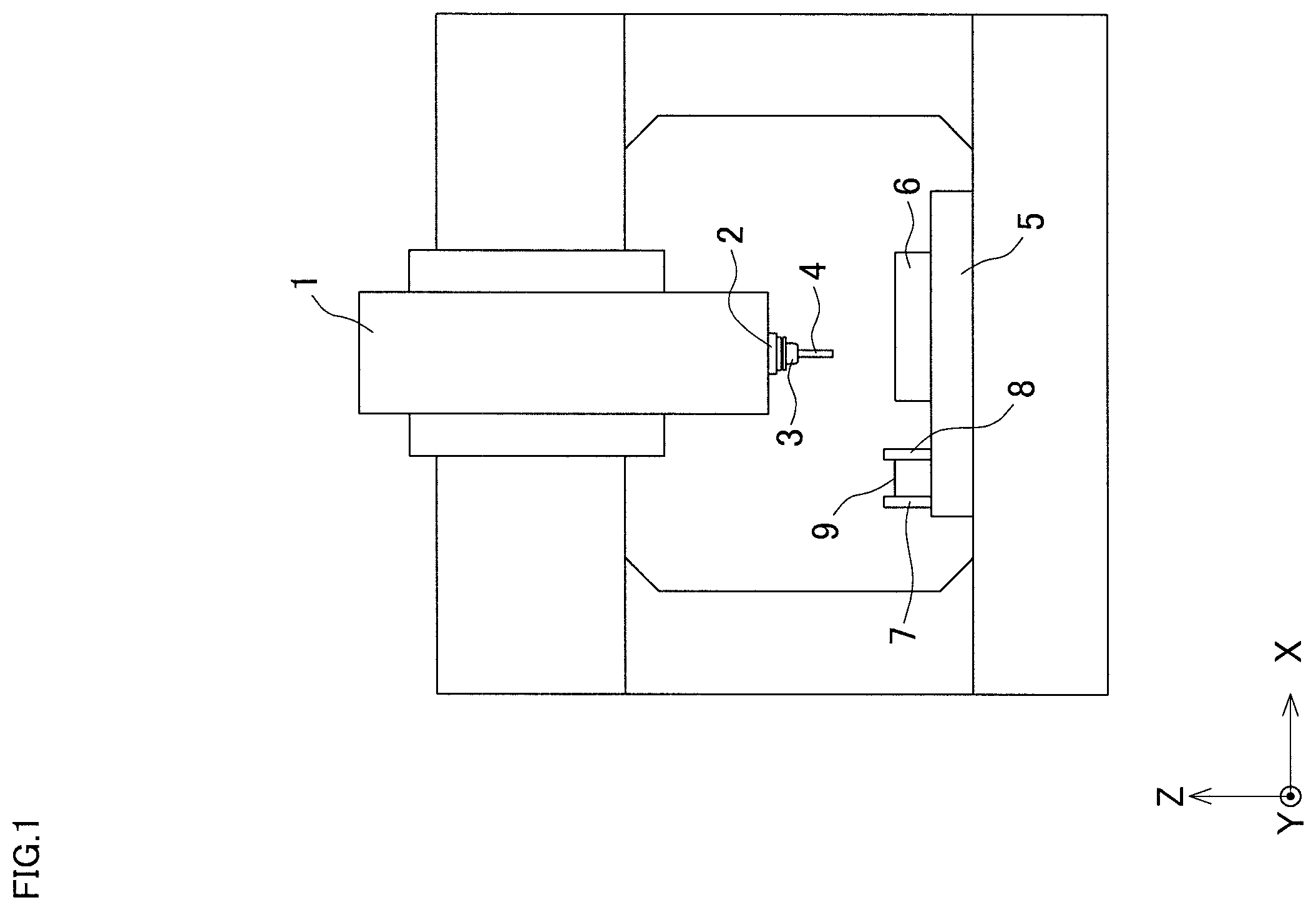 Patent US12504733 — Tap phase detection method, female thread processing method in machine tool, and machine tool — Figure 1
