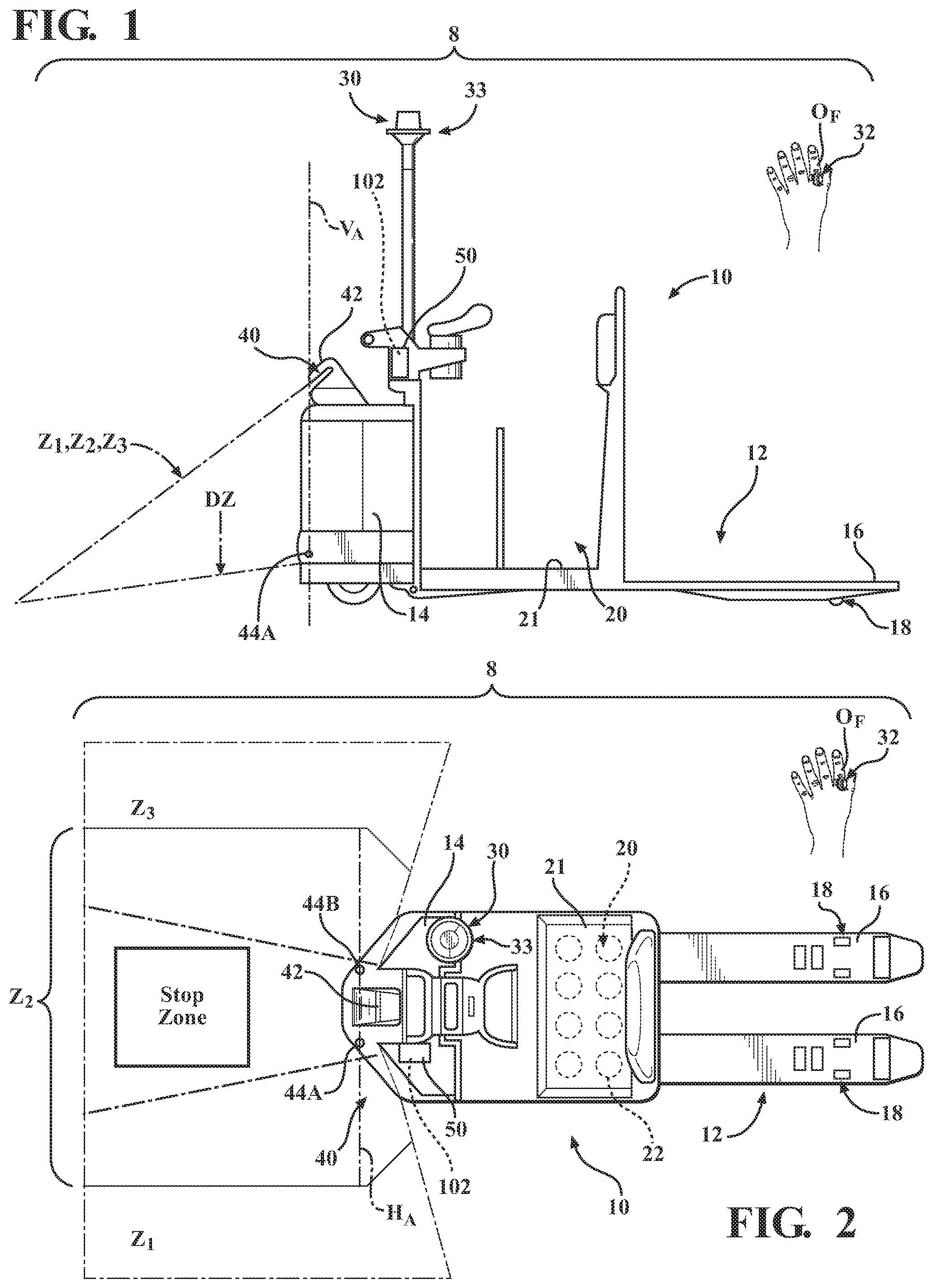 Patent US12504752 — On-board charging station for a remote control device — Figure 1