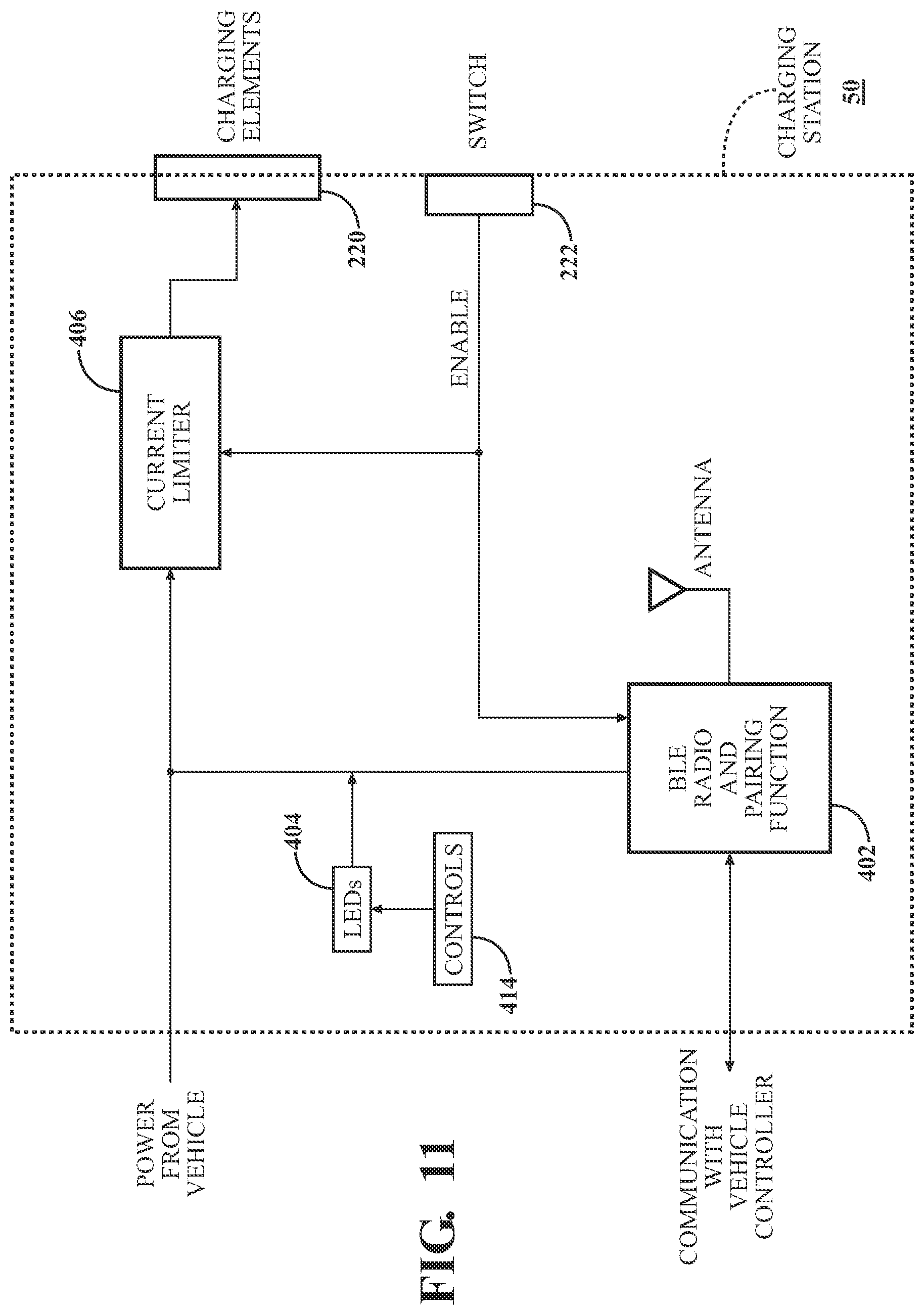 Patent US12504752 Figure 8 – On-board charging station for a remote control device