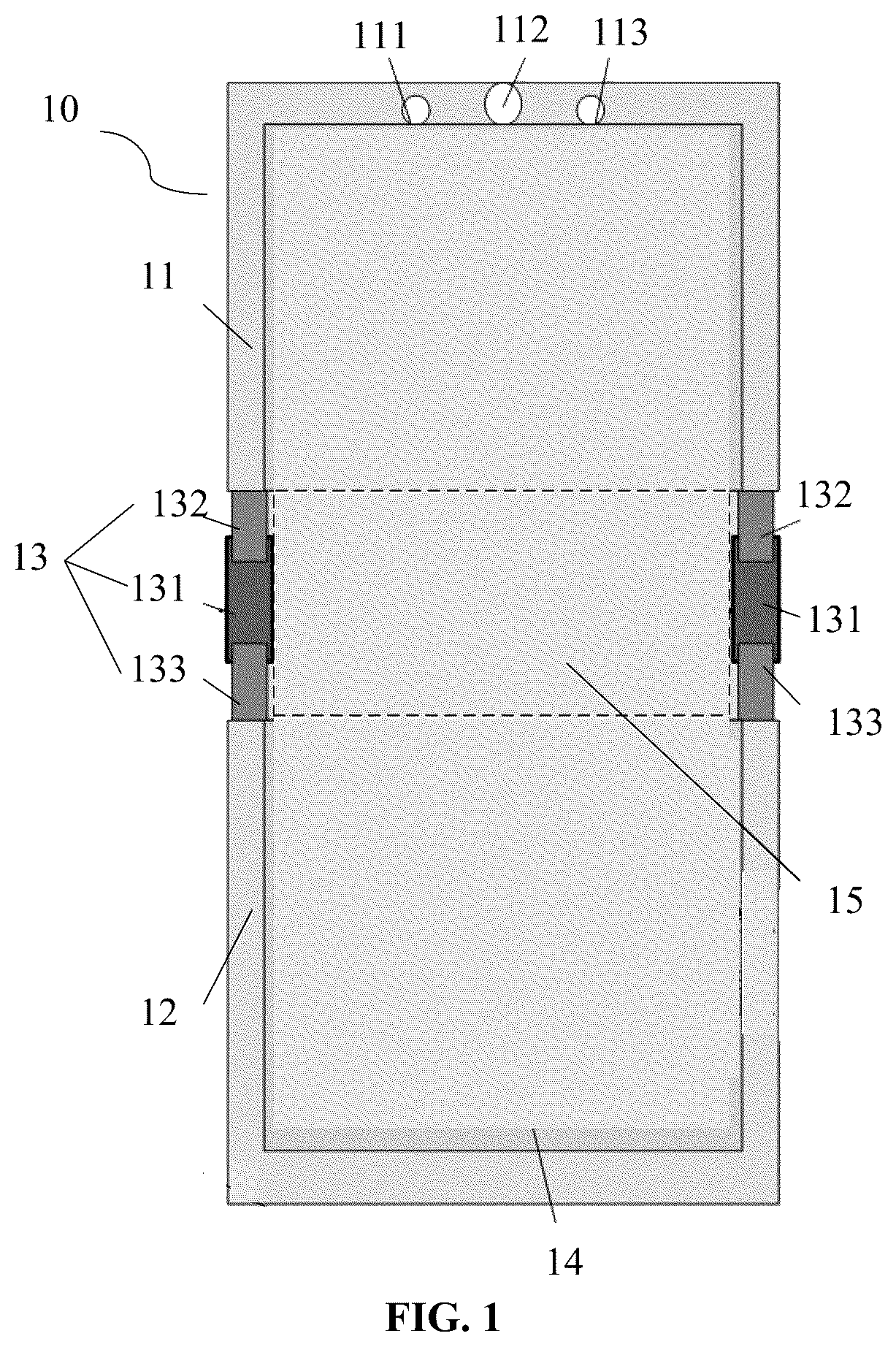Patent US12504783 — Inward folding electronic device — Figure 1