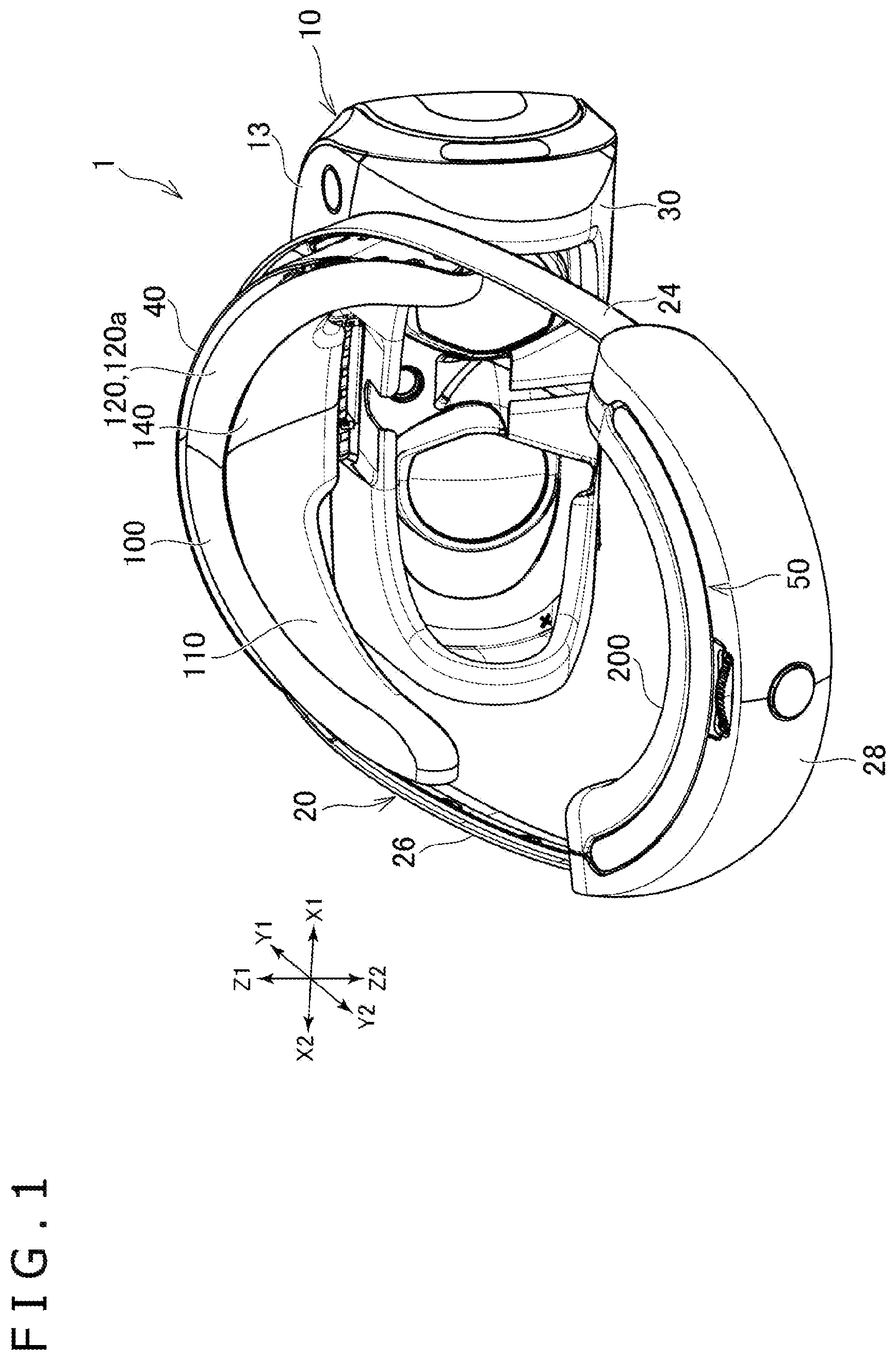 Patent US12504785 — Head pad and head-mounted display — Figure 1