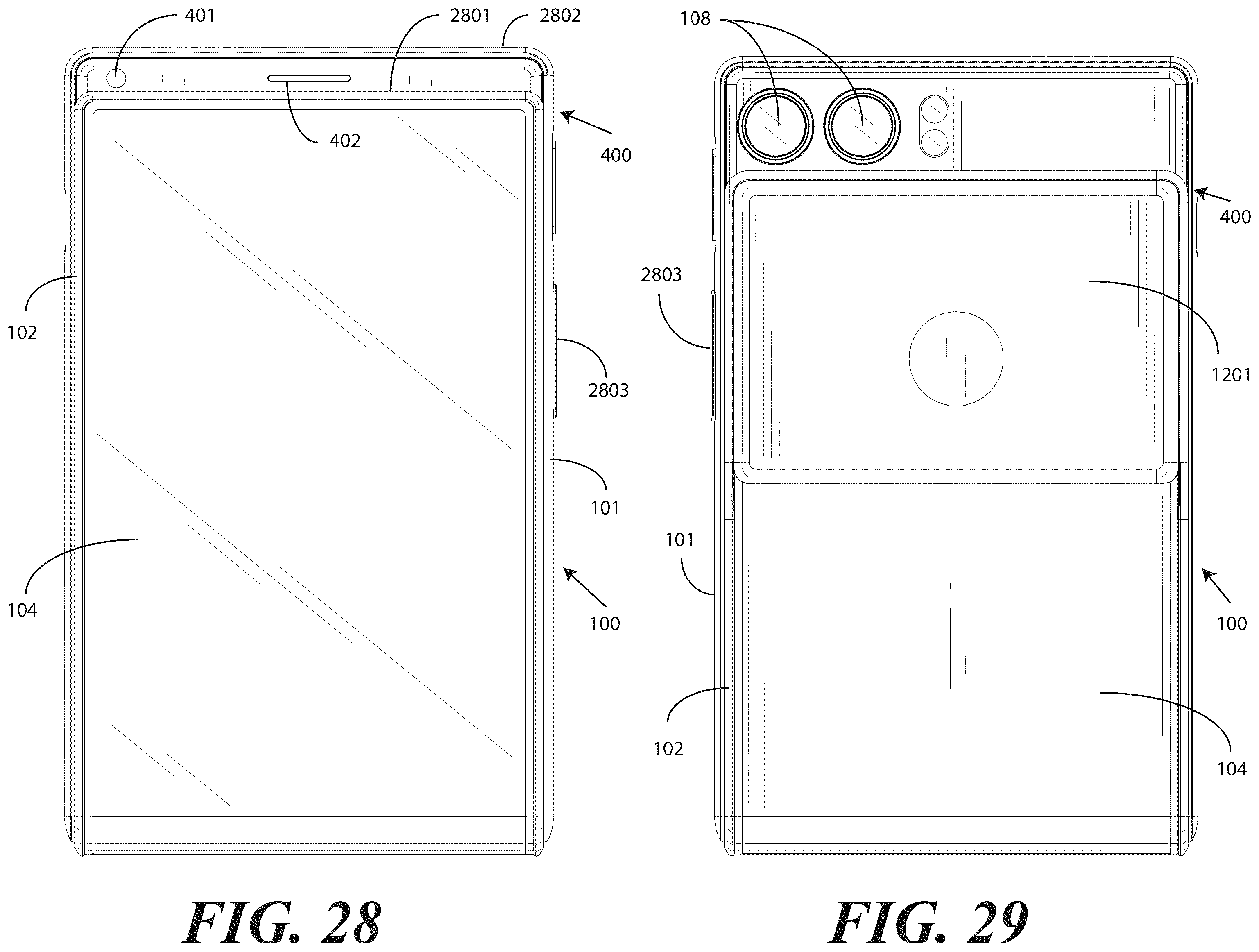 Patent US12504787 Figure 17 – Electronic devices with translating flexible display and corresponding methods