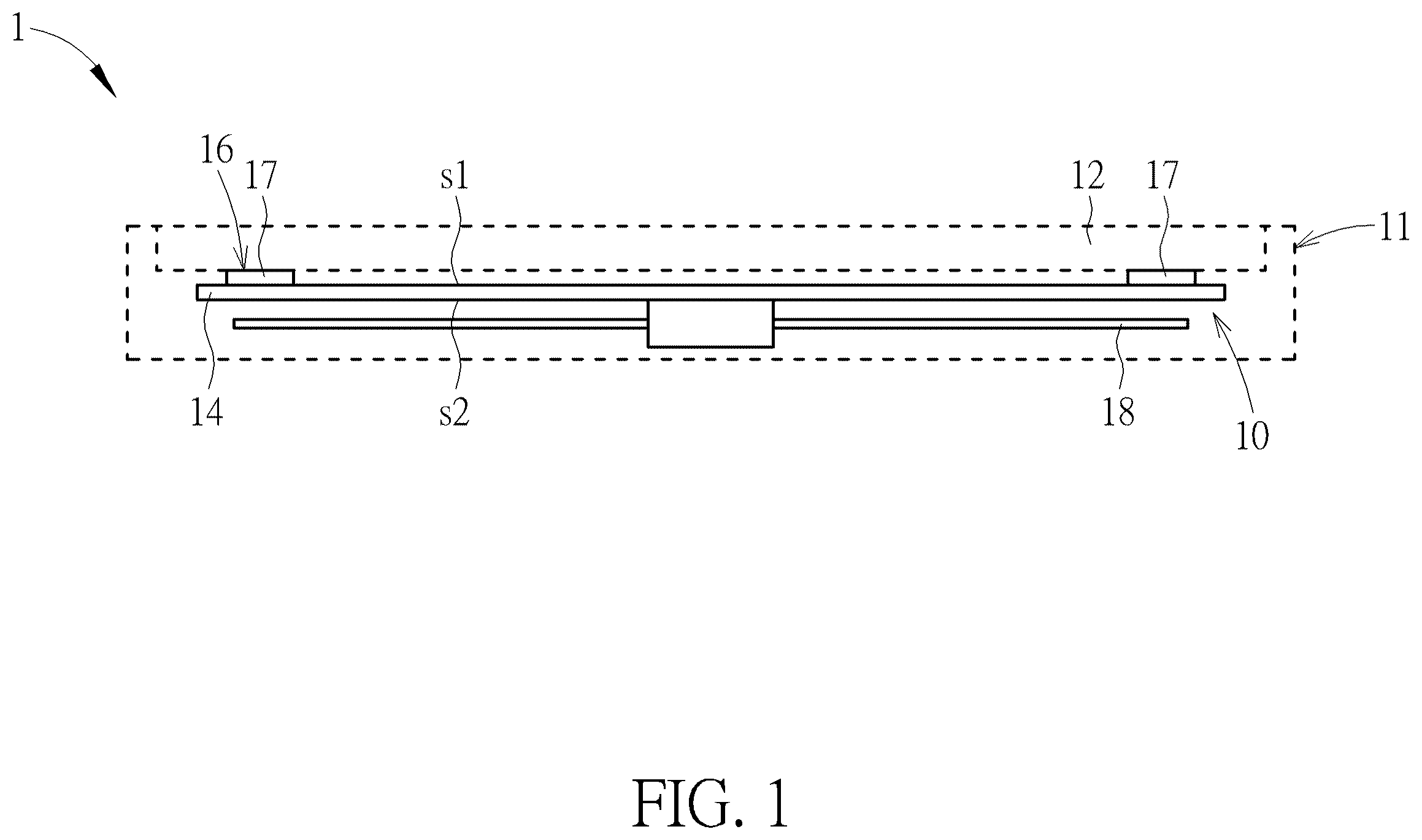 Patent US12504827 — Haptic feedback module and device thereof with haptic feedback function — Figure 1