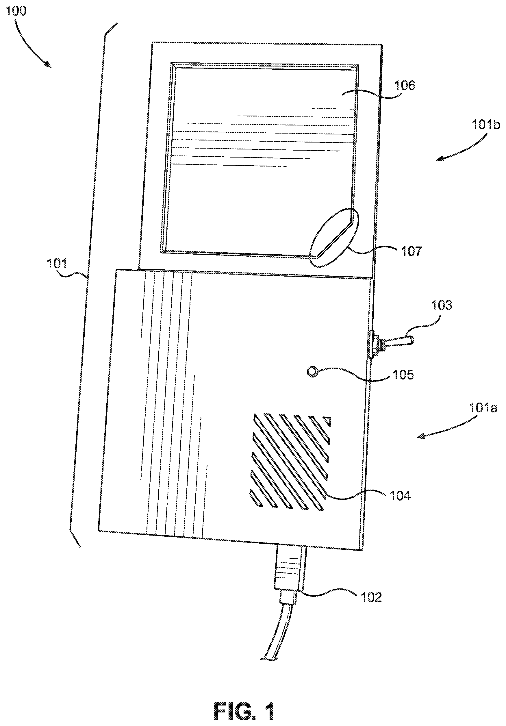 Patent US12504830 Figure 1 – Computer input device and method of use