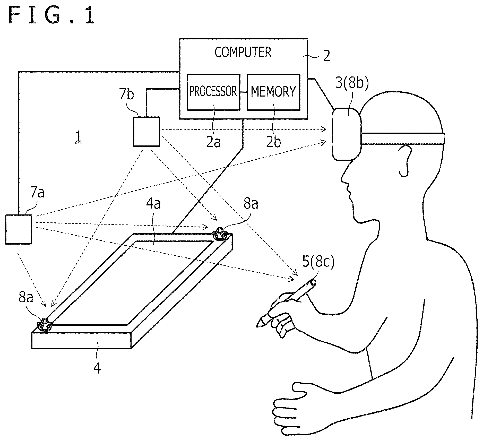 Patent US12504833 — Position indicating device and information processing device — Figure 1