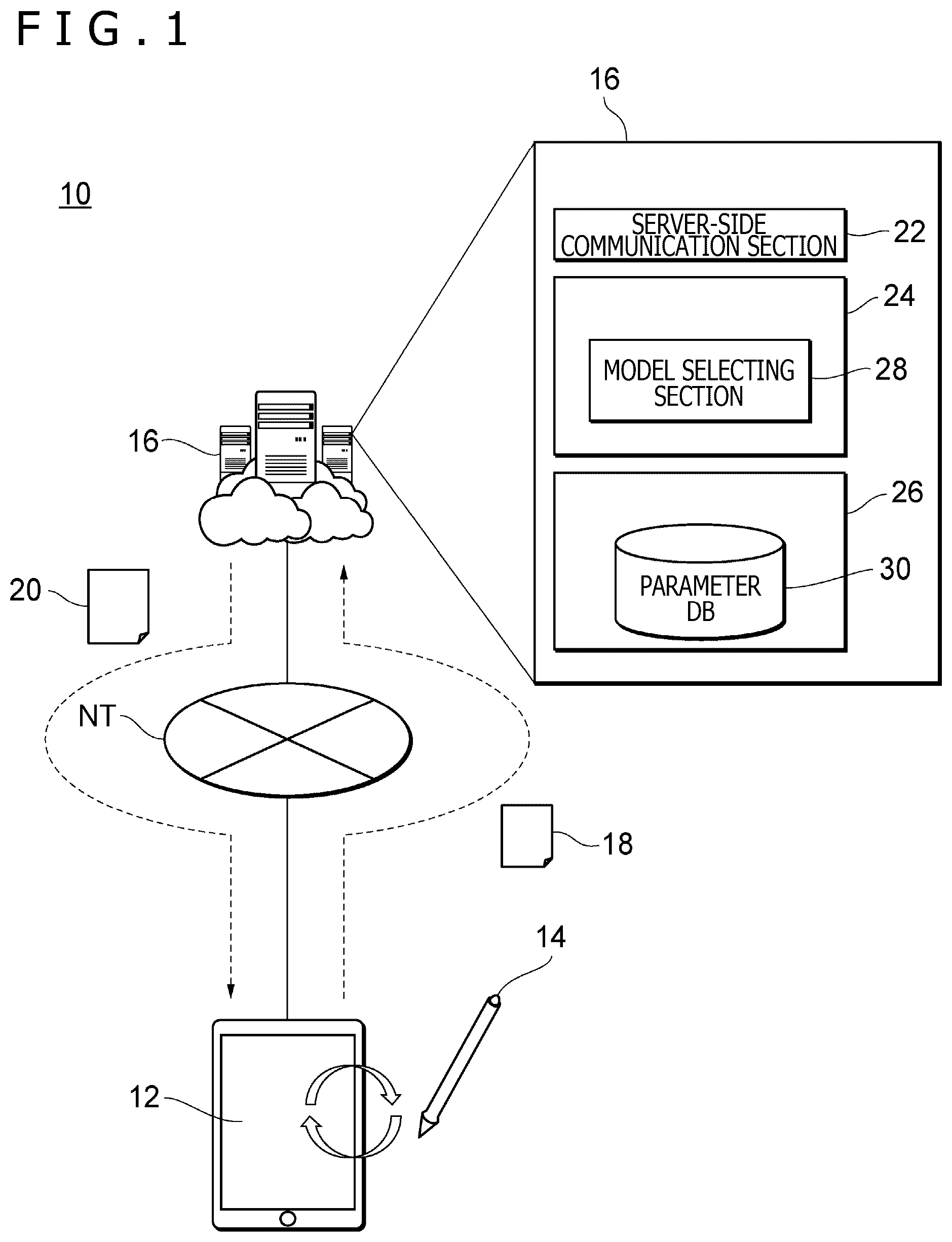 Patent US12504854 — Pen state detection circuit, method, and device, and parameter supply device — Figure 1