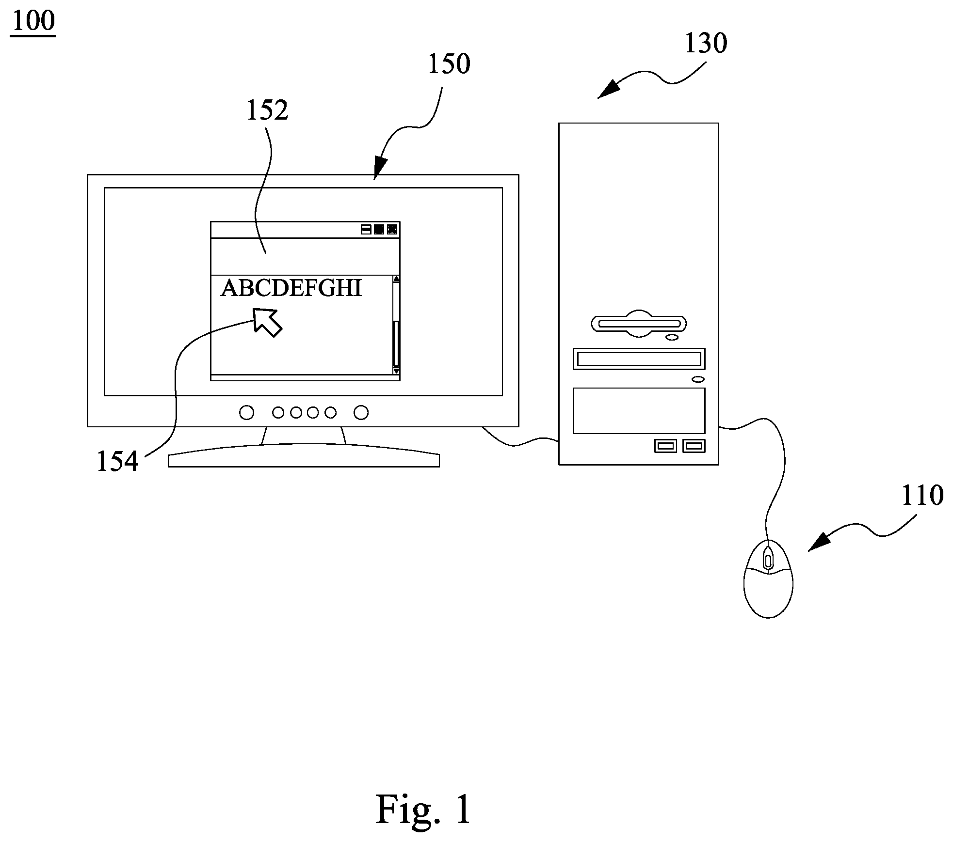 Patent US12504859 Figure 1 – Mouse device and control method