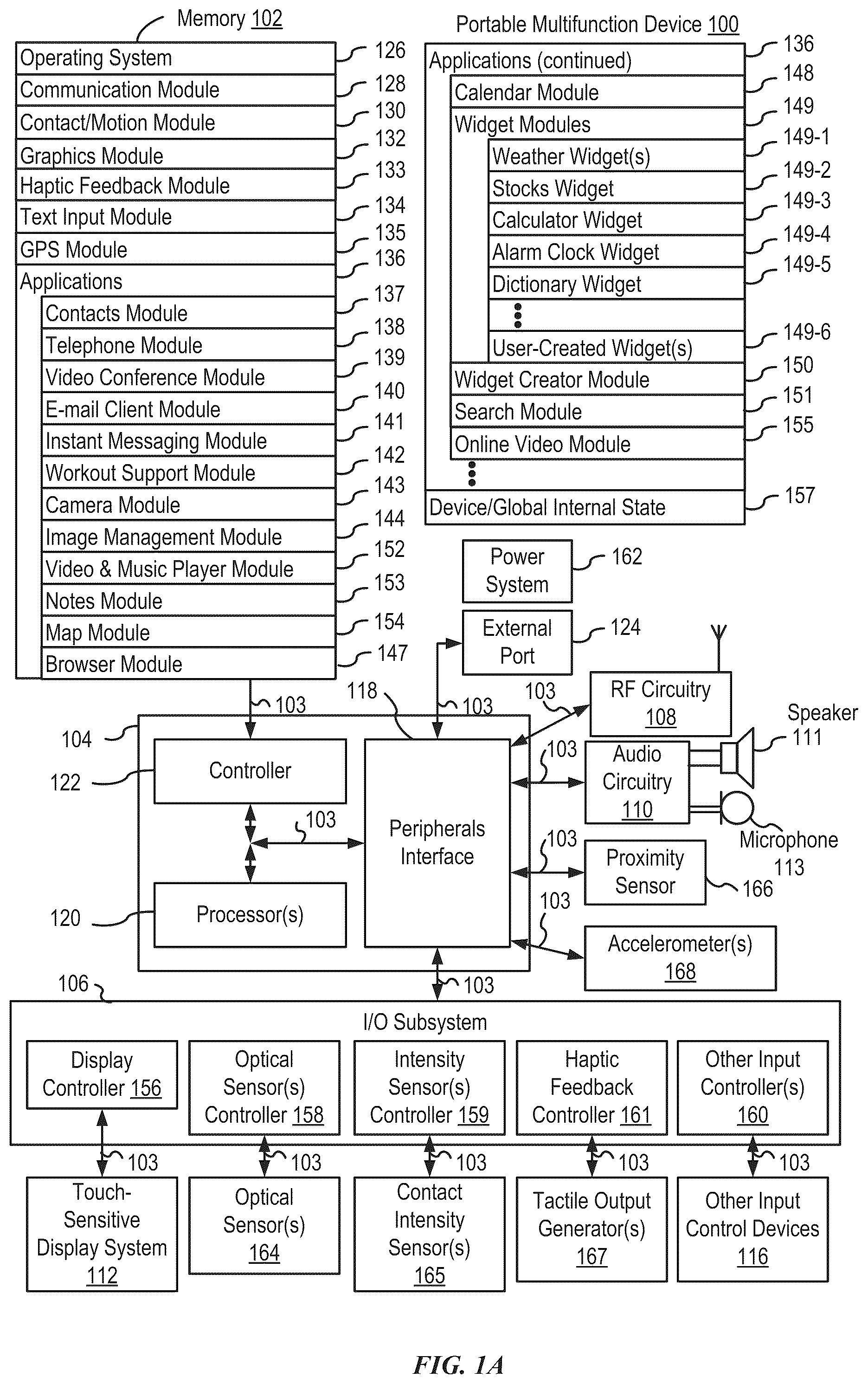 Patent US12504860 — User interfaces for controlling an insertion marker — Figure 1