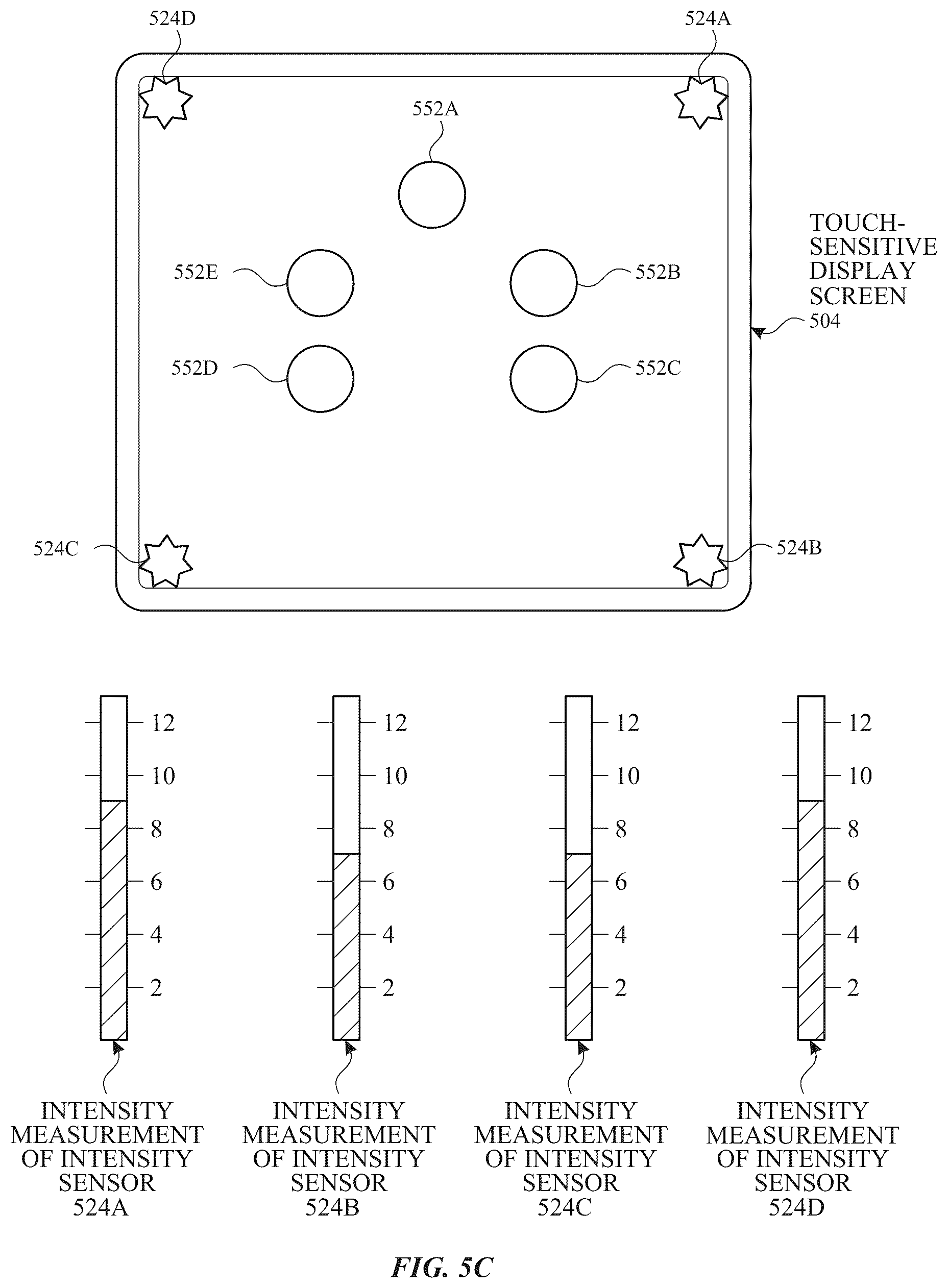 Patent US12504860 Figure 9 – User interfaces for controlling an insertion marker