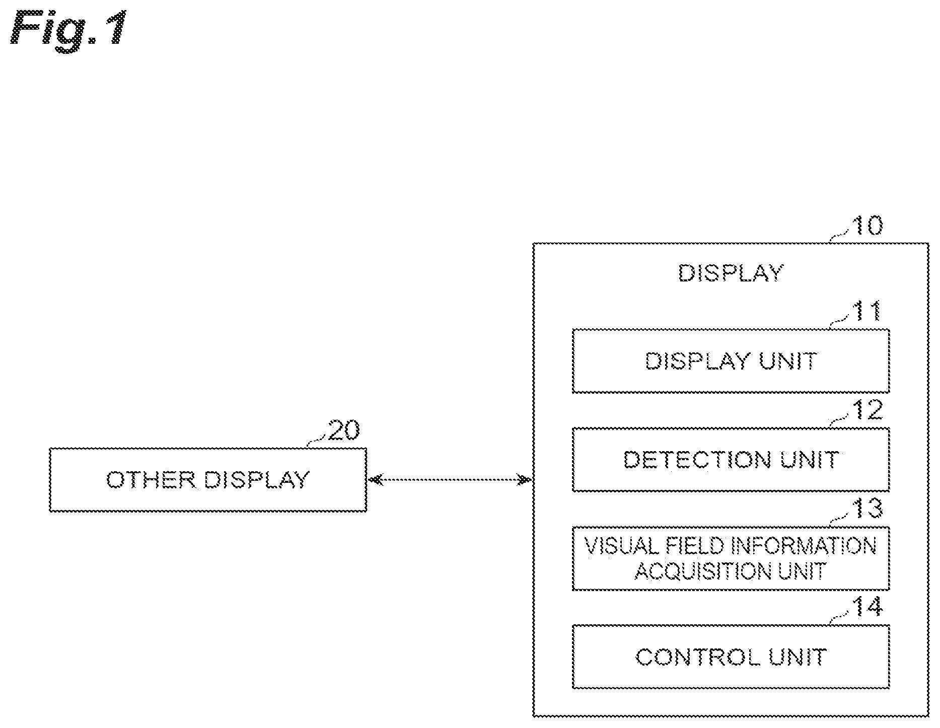 Patent US12504940 — Augmented reality display control device for controlling information commonly arranged in a common virtual space — Figure 1