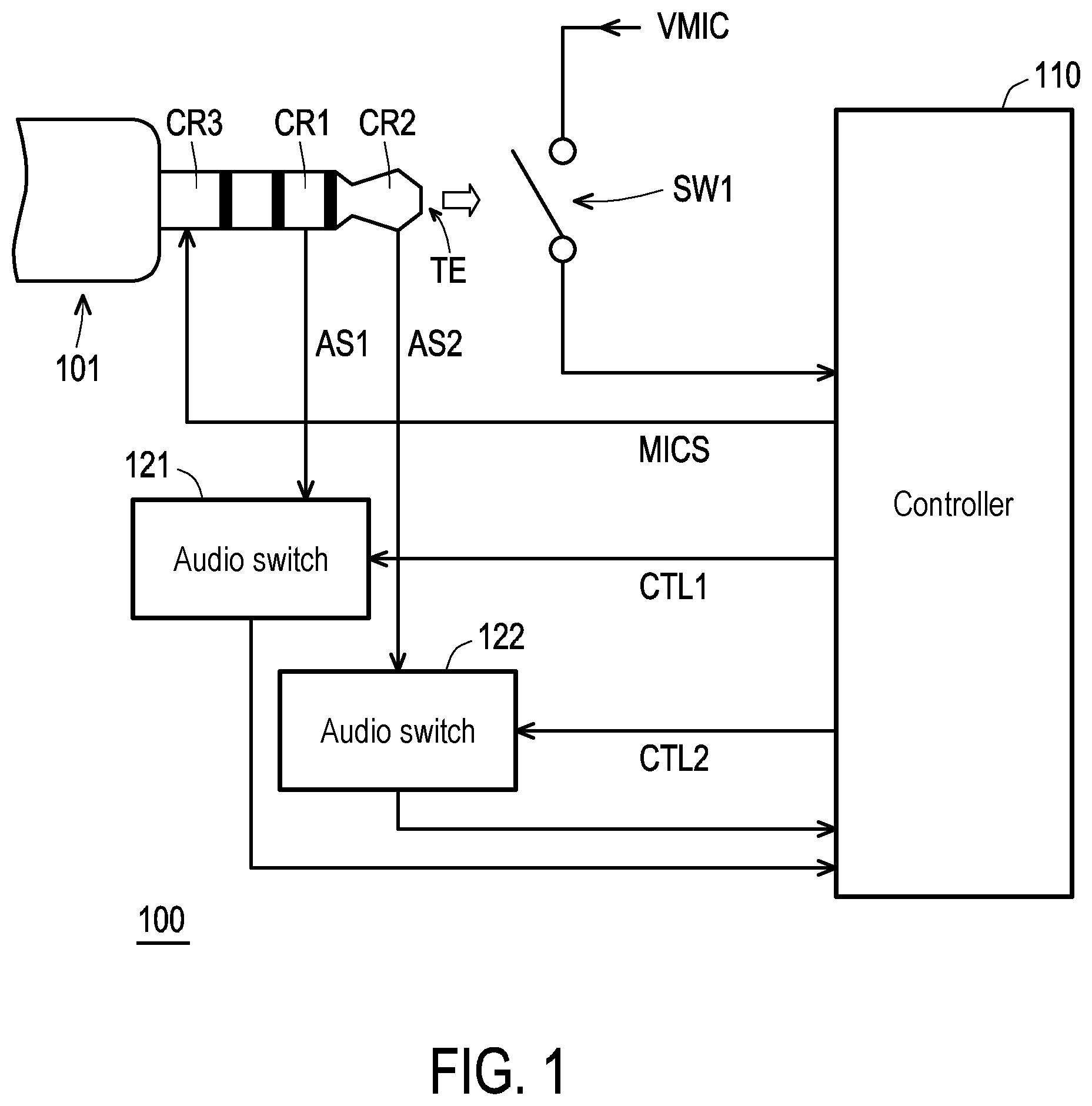 Patent US12504947 — Audio device and control method thereof — Figure 1