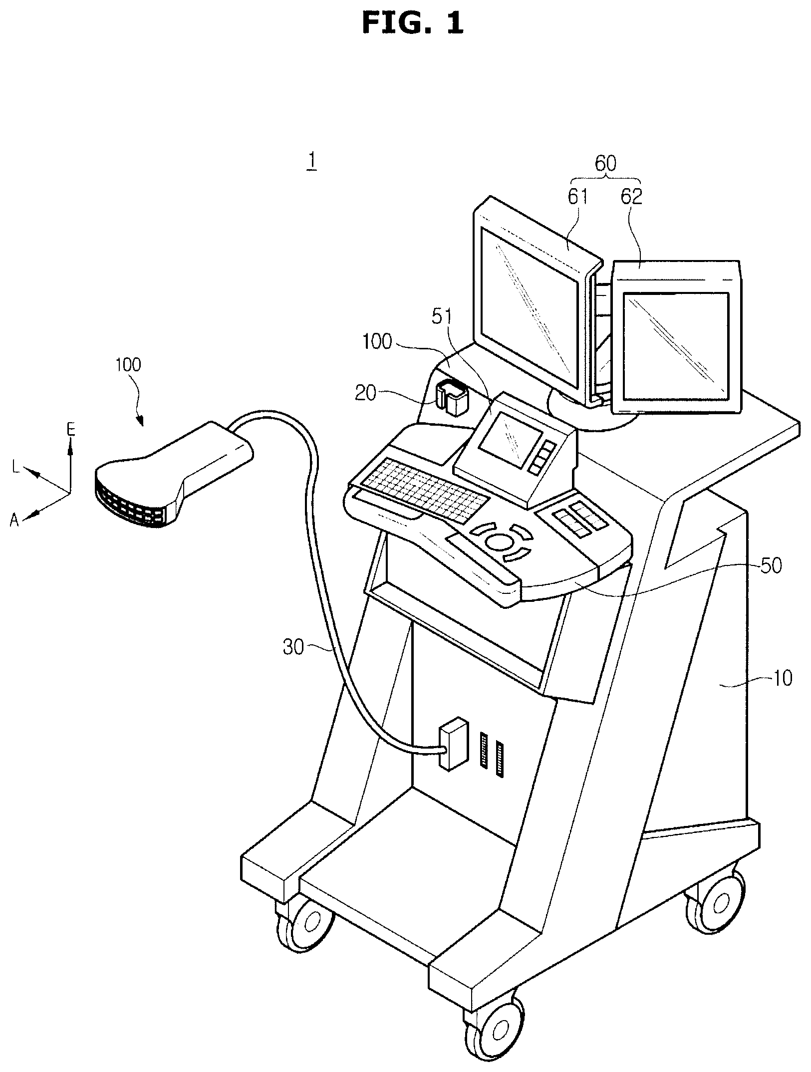 Patent US12508002 — Ultrasonic imaging apparatus and control method thereof — Figure 1