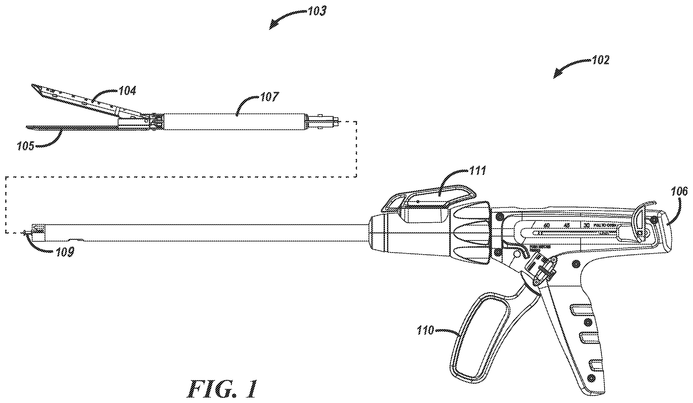 Patent US12508020 Figure 1 – Blade assembly for a surgical reloadable cartridge assembly