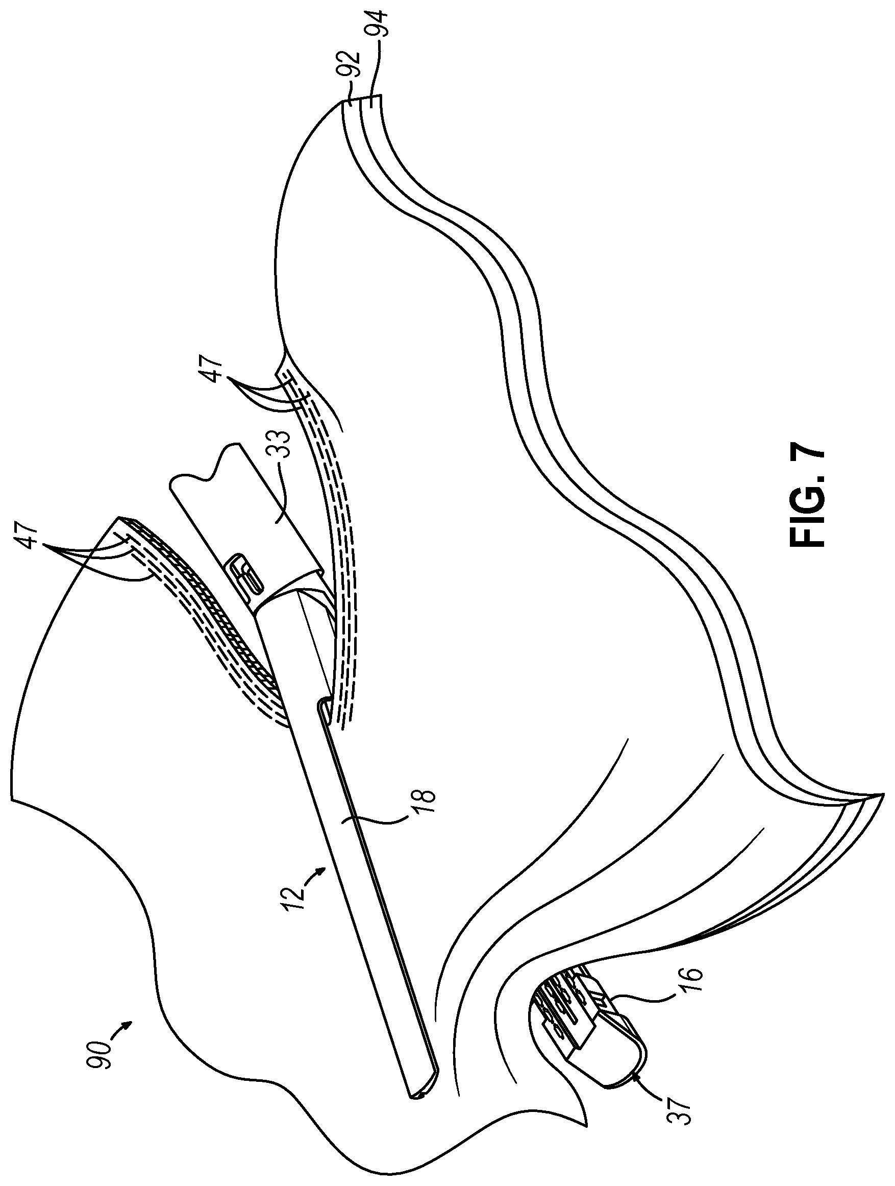 Patent US12508022 Figure 8 – Surgical stapler with toggling distal tip