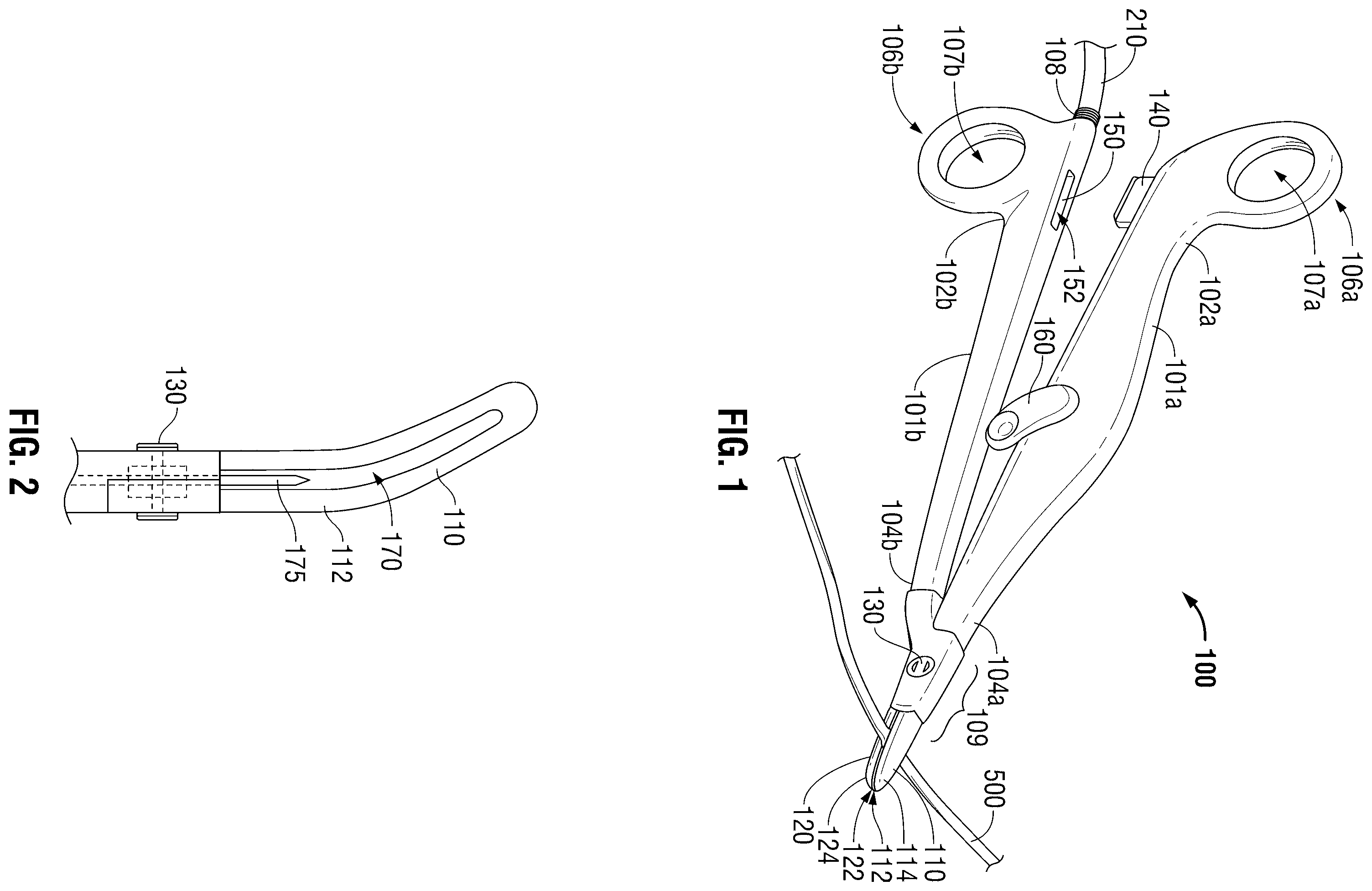 Patent US12508044 — Blade deployment mechanisms for surgical forceps — Figure 1