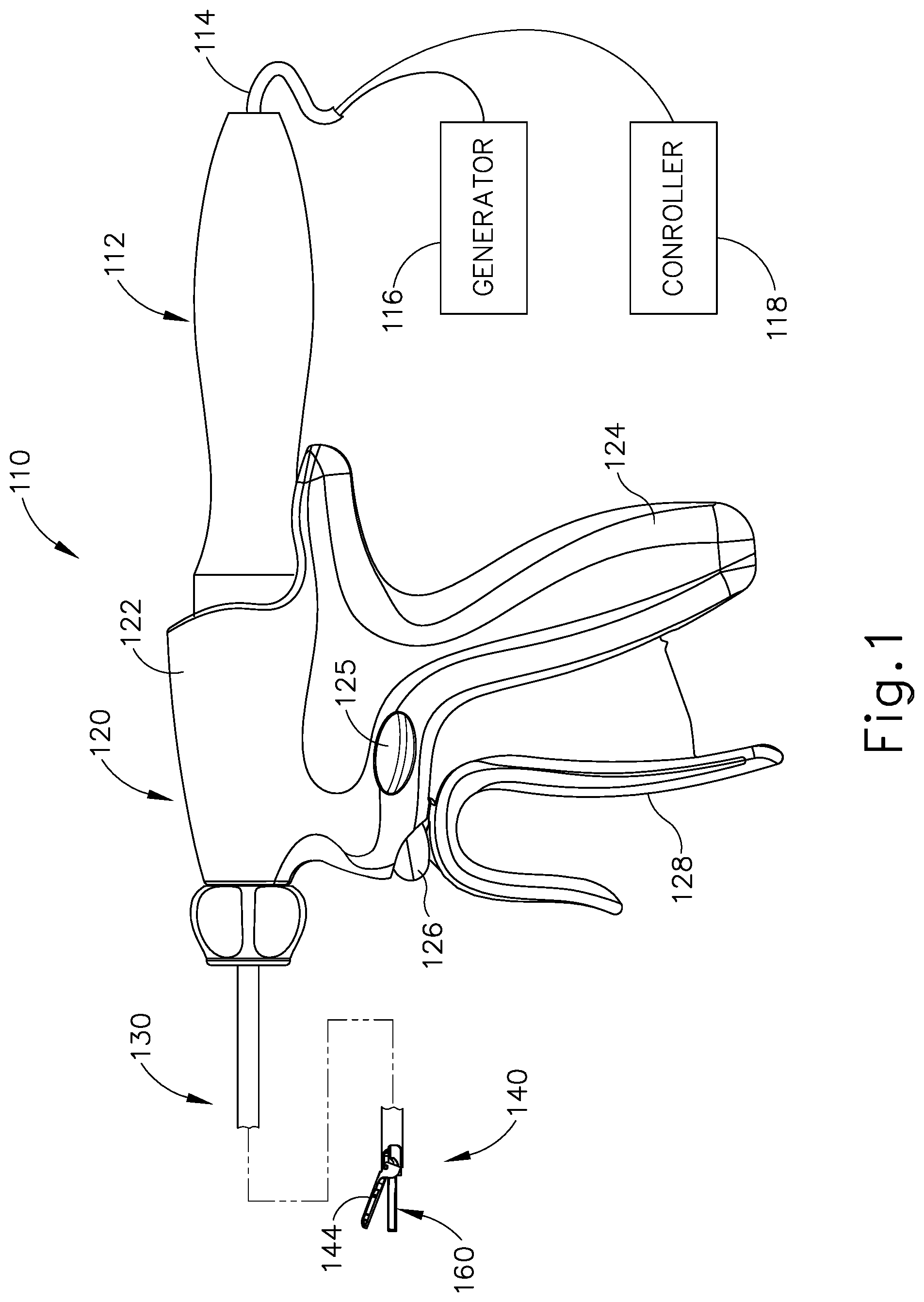 Patent US12508065 — Method of treating tissue using end effector with ultrasonic and electrosurgical features — Figure 1
