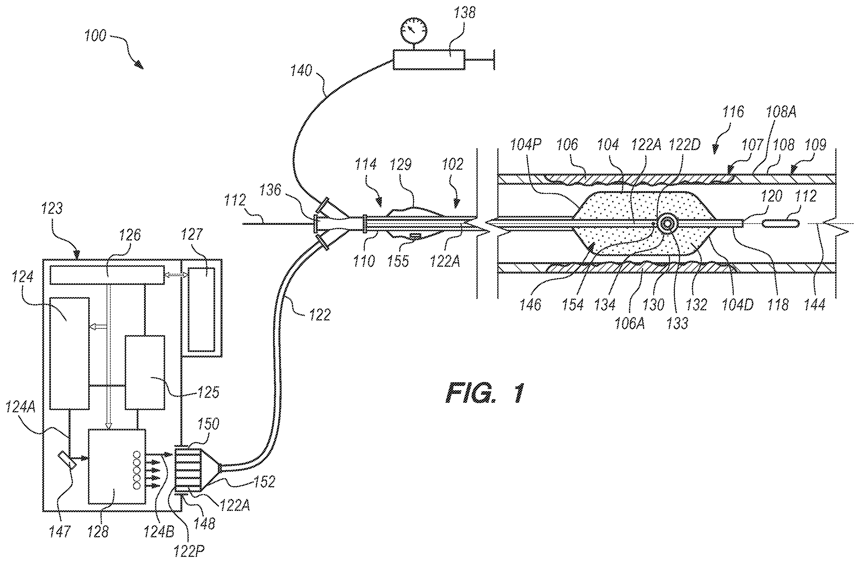 Patent US12508076 Figure 1 – Multiplexer for laser-driven intravascular lithotripsy device