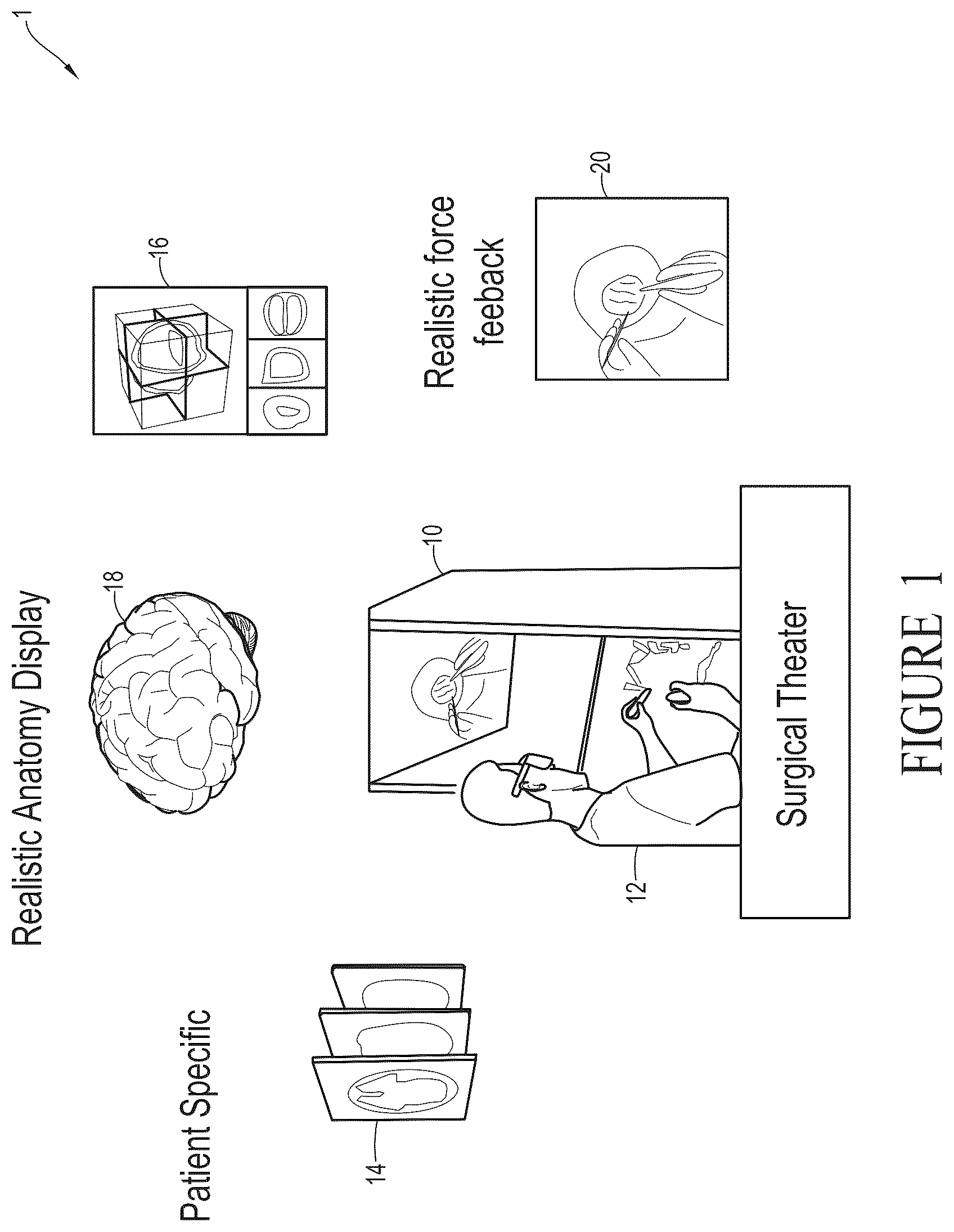 Patent US12508077 — Method and system for simulating surgical procedures — Figure 1