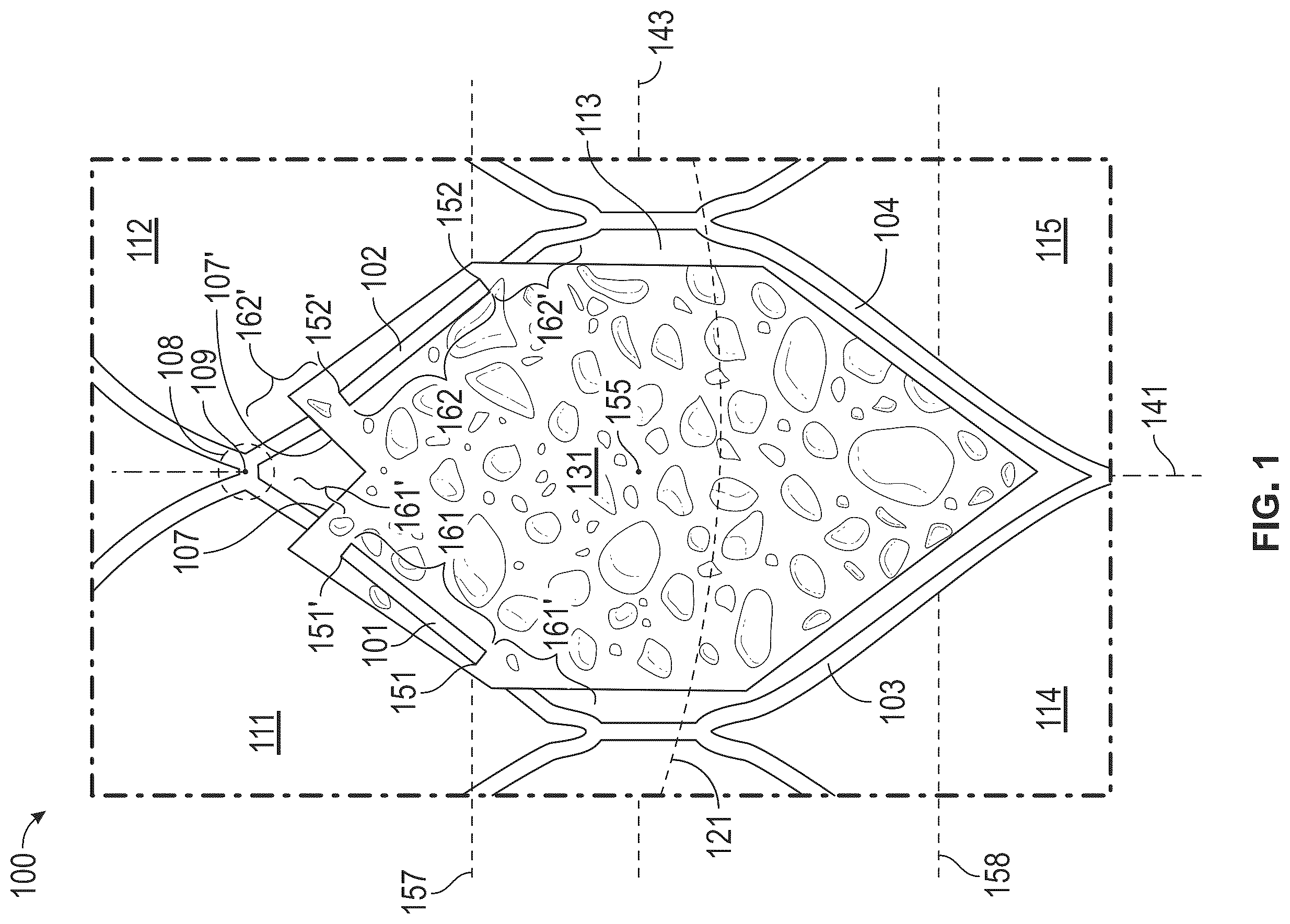 Patent US12508127 Figure 1 – Shape memory polymer foams to seal space around valves