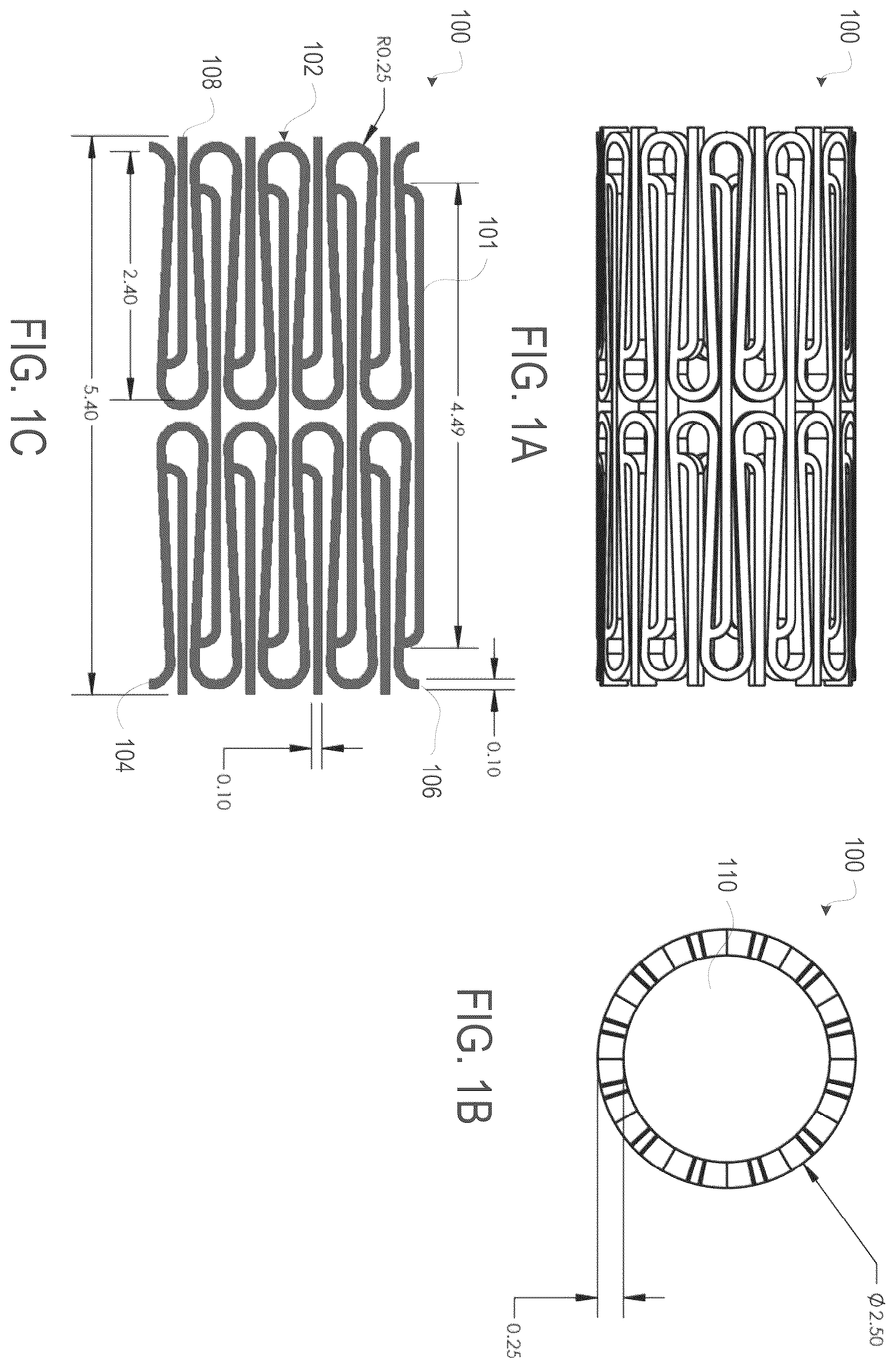 Patent US12508139 — Auxetic stents for managing venous stenosis — Figure 1