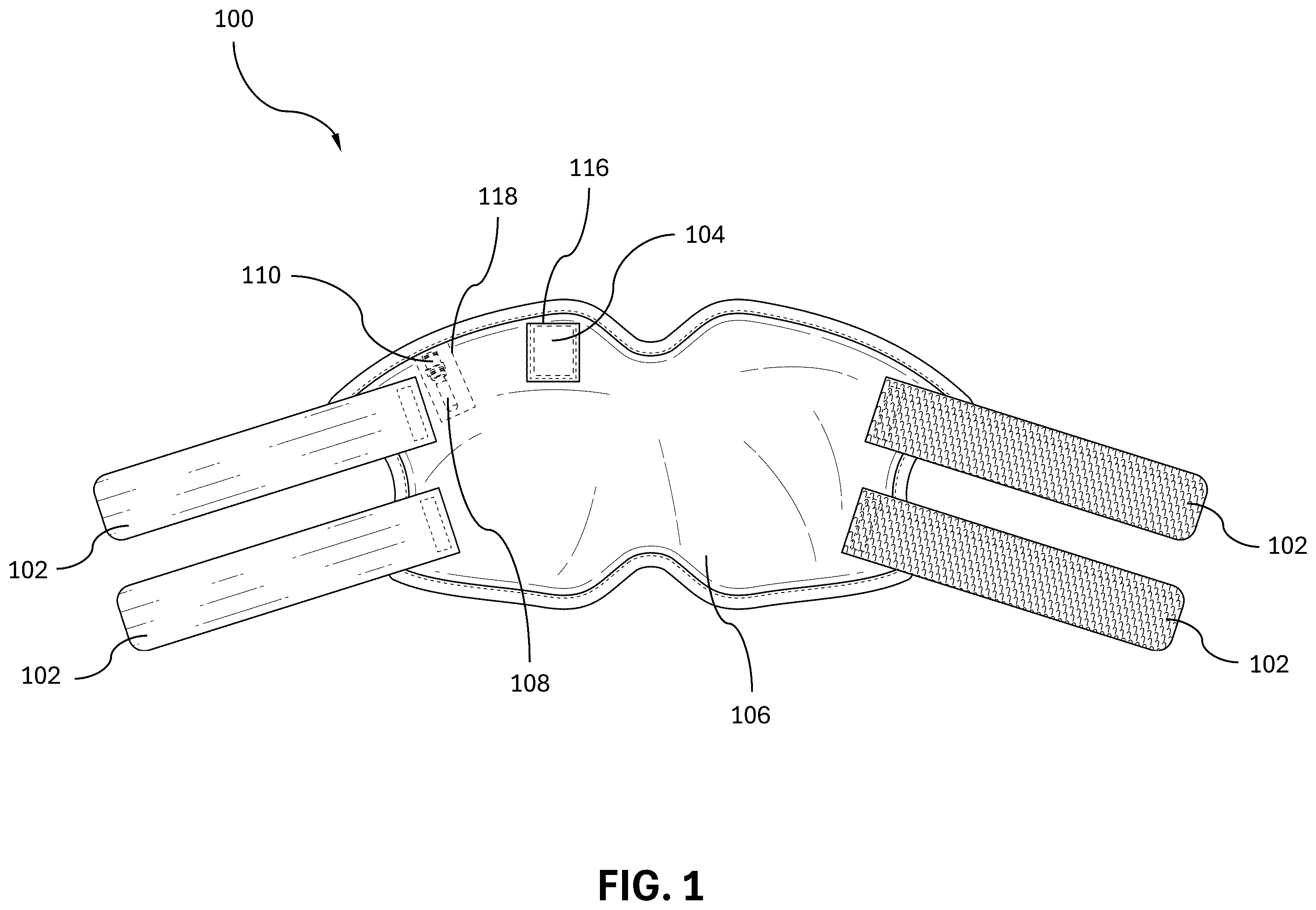 Patent US12508143 — Smart knee brace — Figure 1