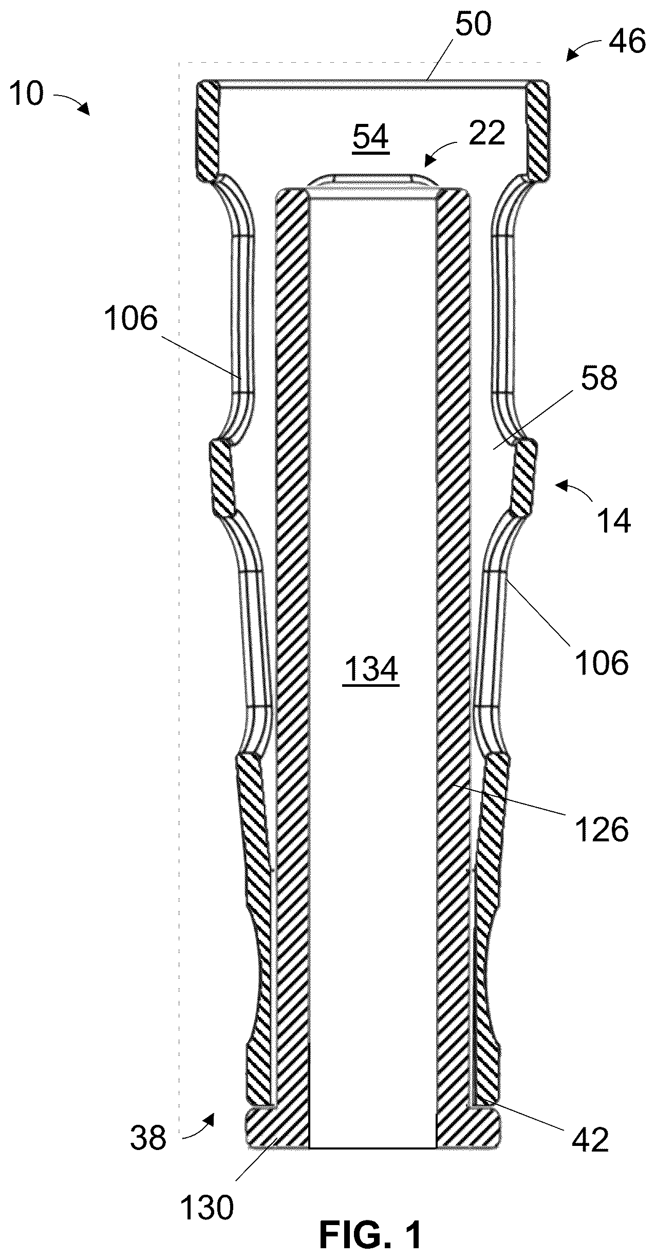 Patent US12508170 — Menstrual cup applicators and methods of using the same — Figure 1