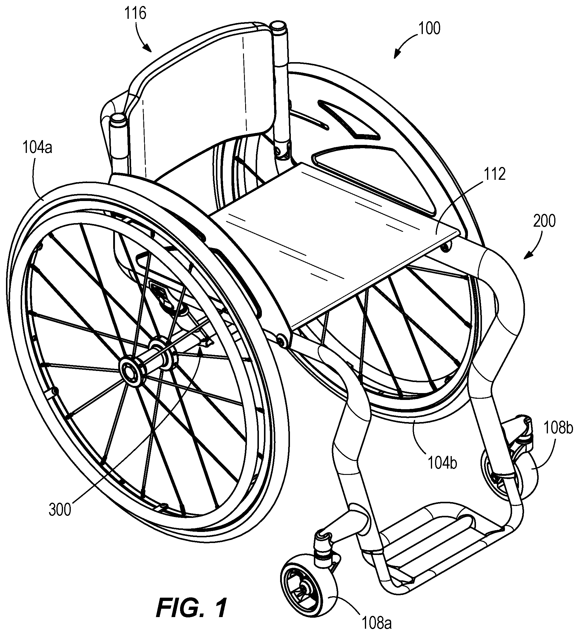 Patent US12508179 — Wheelchair — Figure 1