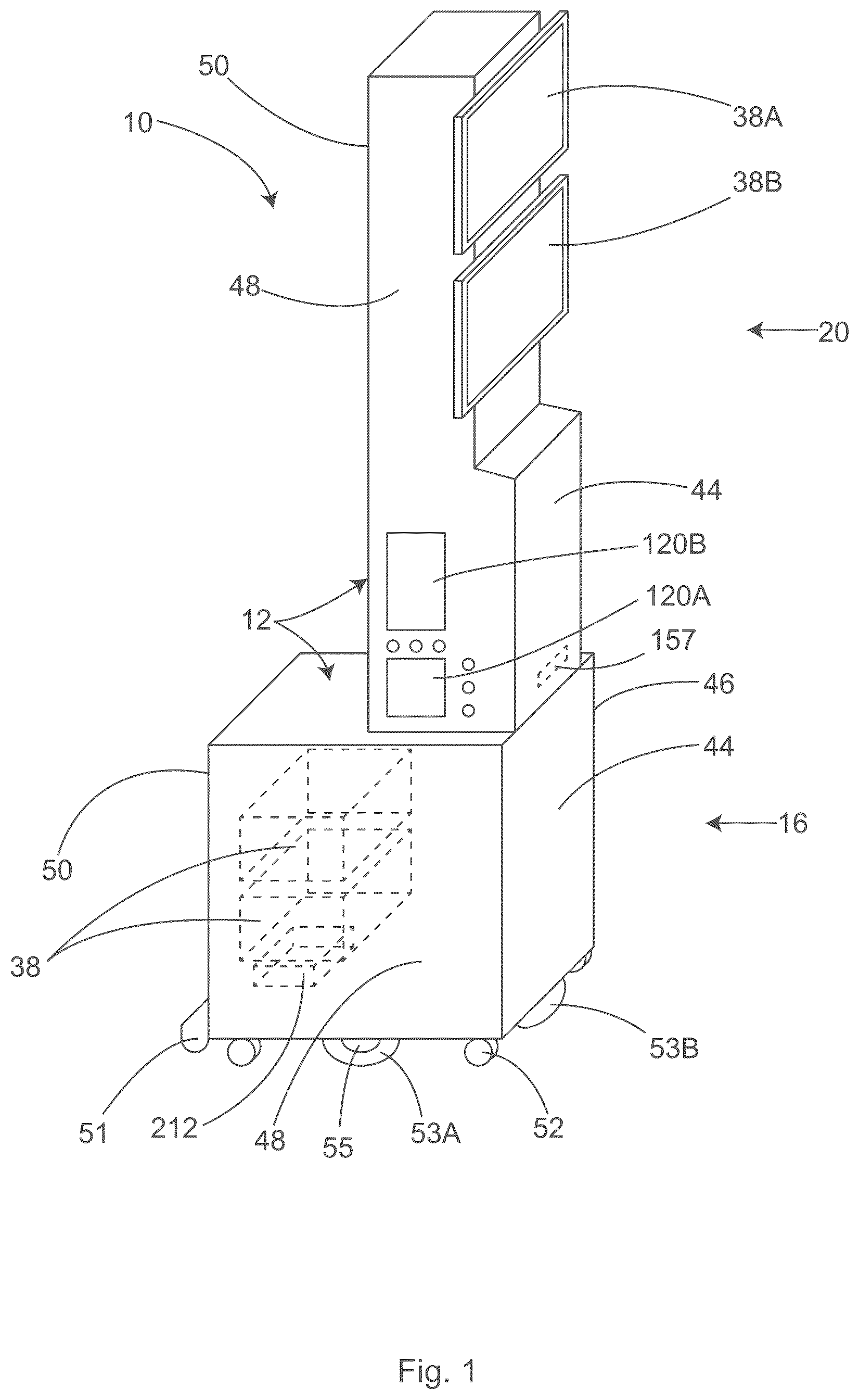 Patent US12508183 — Relocation module and methods for surgical equipment — Figure 1