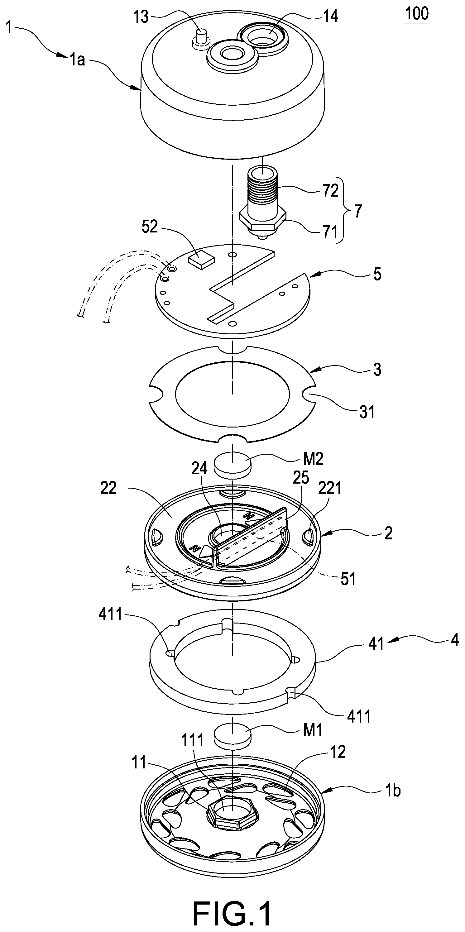 Patent US12508190 Figure 1 – Negative-pressure massaging device