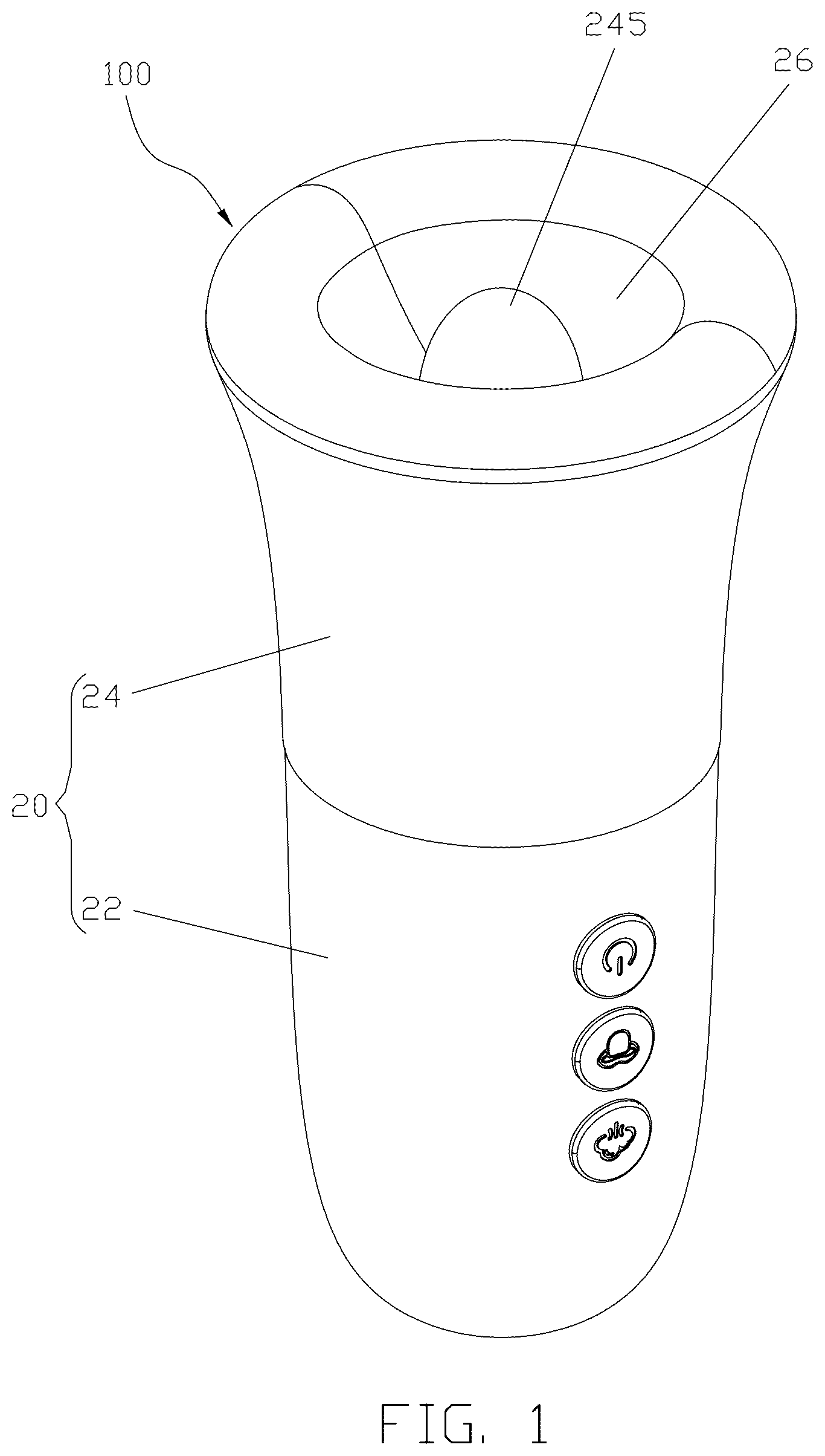 Patent US12508193 — Massage device — Figure 1