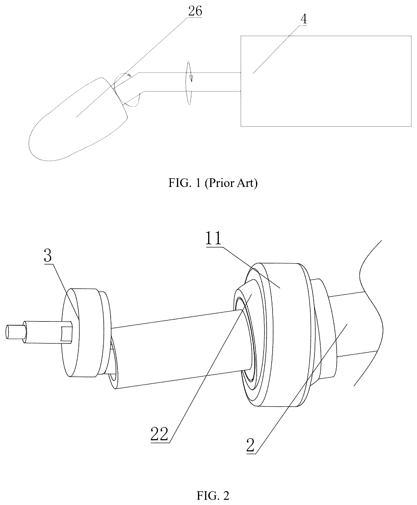 Patent US12508200 — Oscillating-drive mechanism for massager — Figure 1