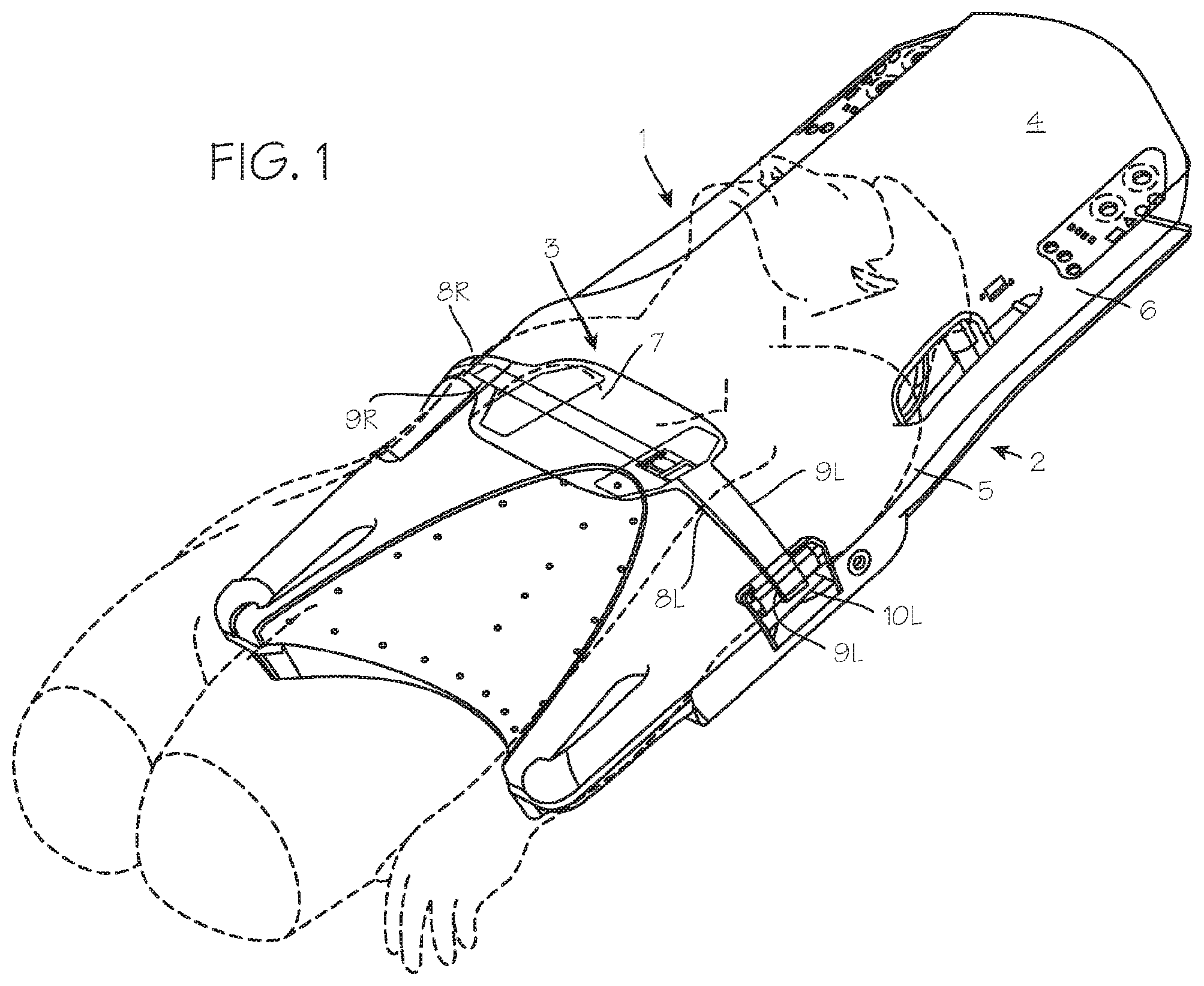 Patent US12508203 — CPR compression device with cooling system and battery removal detection — Figure 1