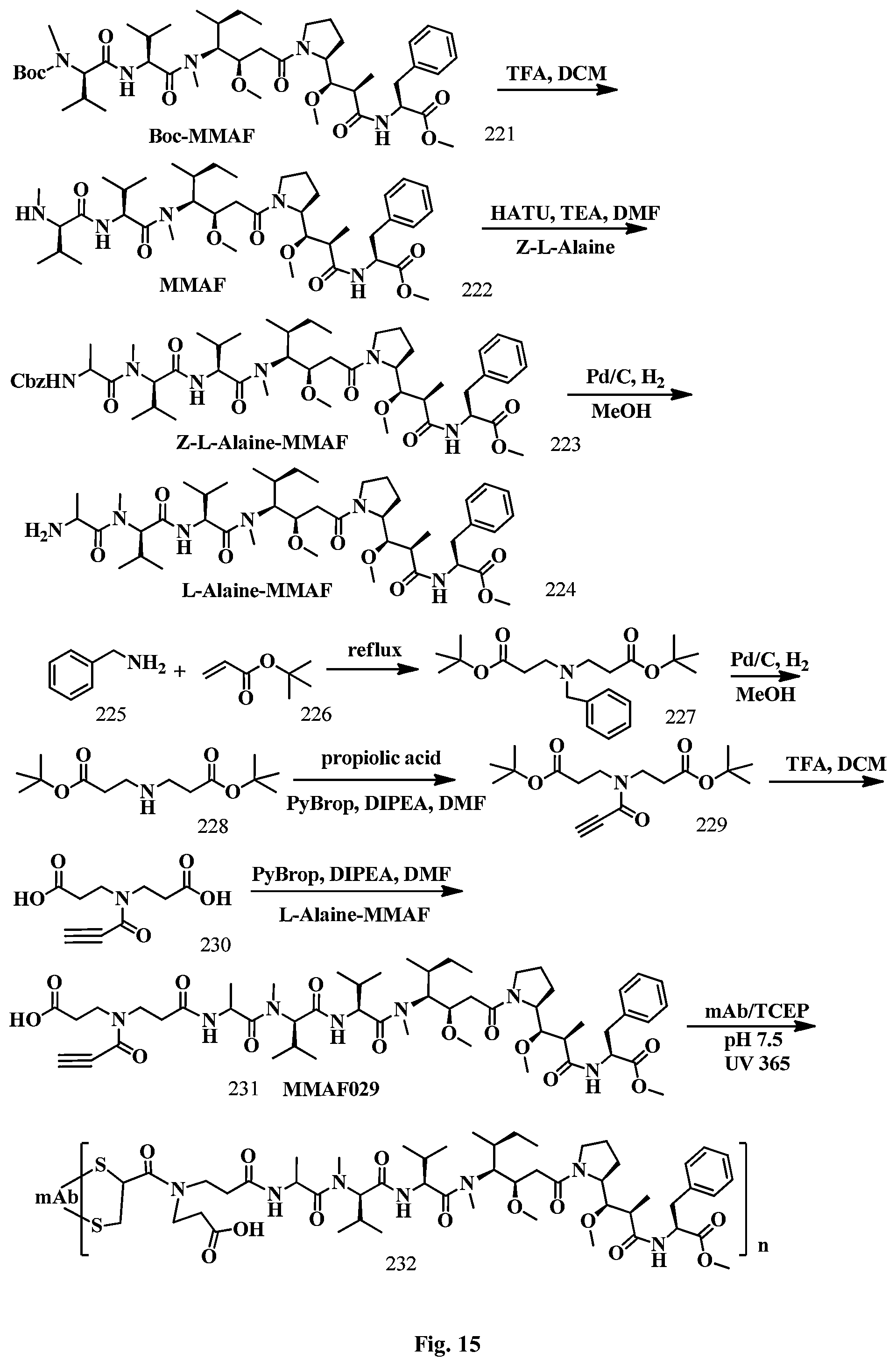 Patent US12508321 Figure 15 – Conjugation linkers, cell binding molecule-drug conjugates containing the linkers, methods of making and uses such conjugates with the linkers