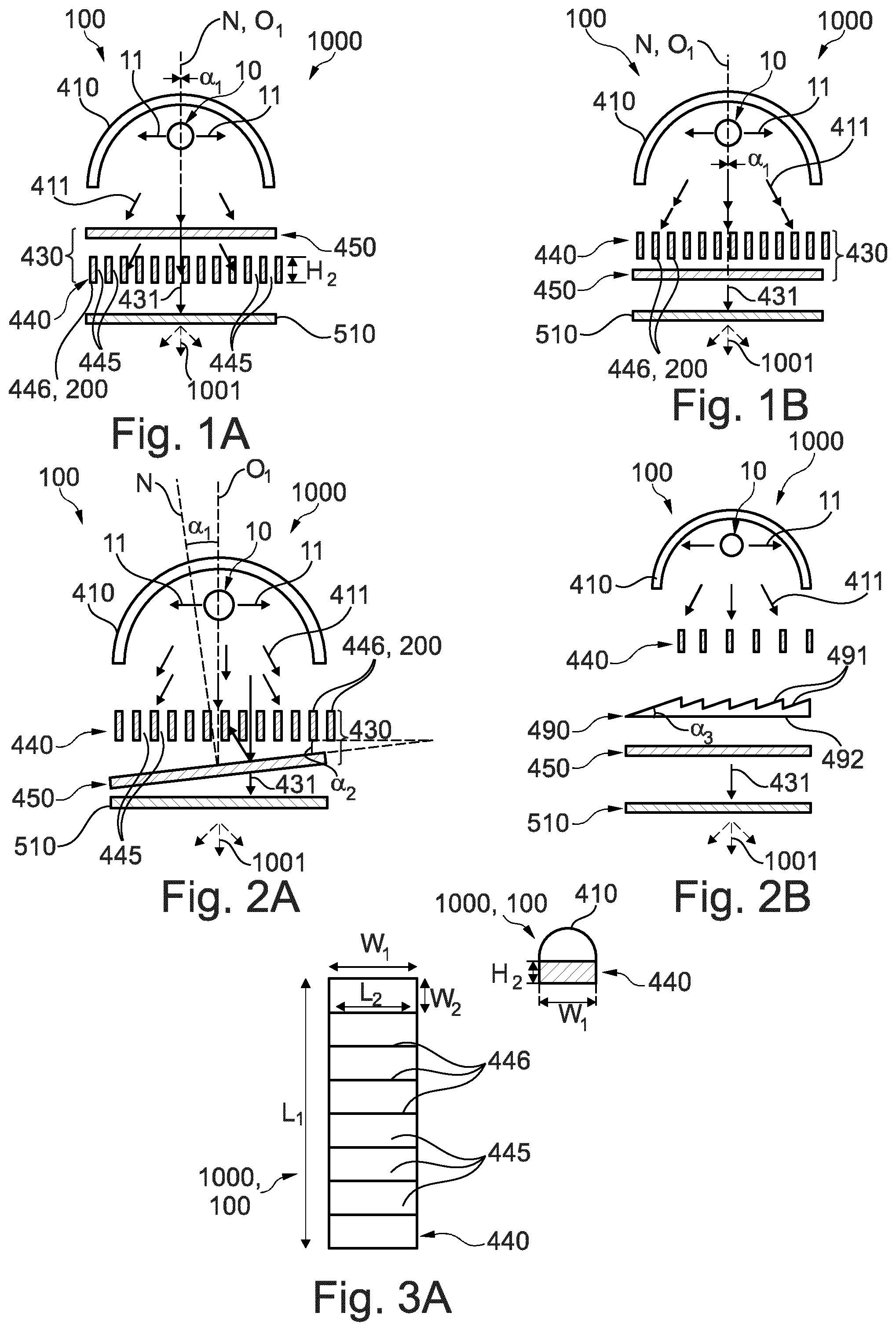 Patent US12508334 — Disinfection system comprising an optical arrangement for a far UV light source to filter out undesired wavelengths — Figure 1