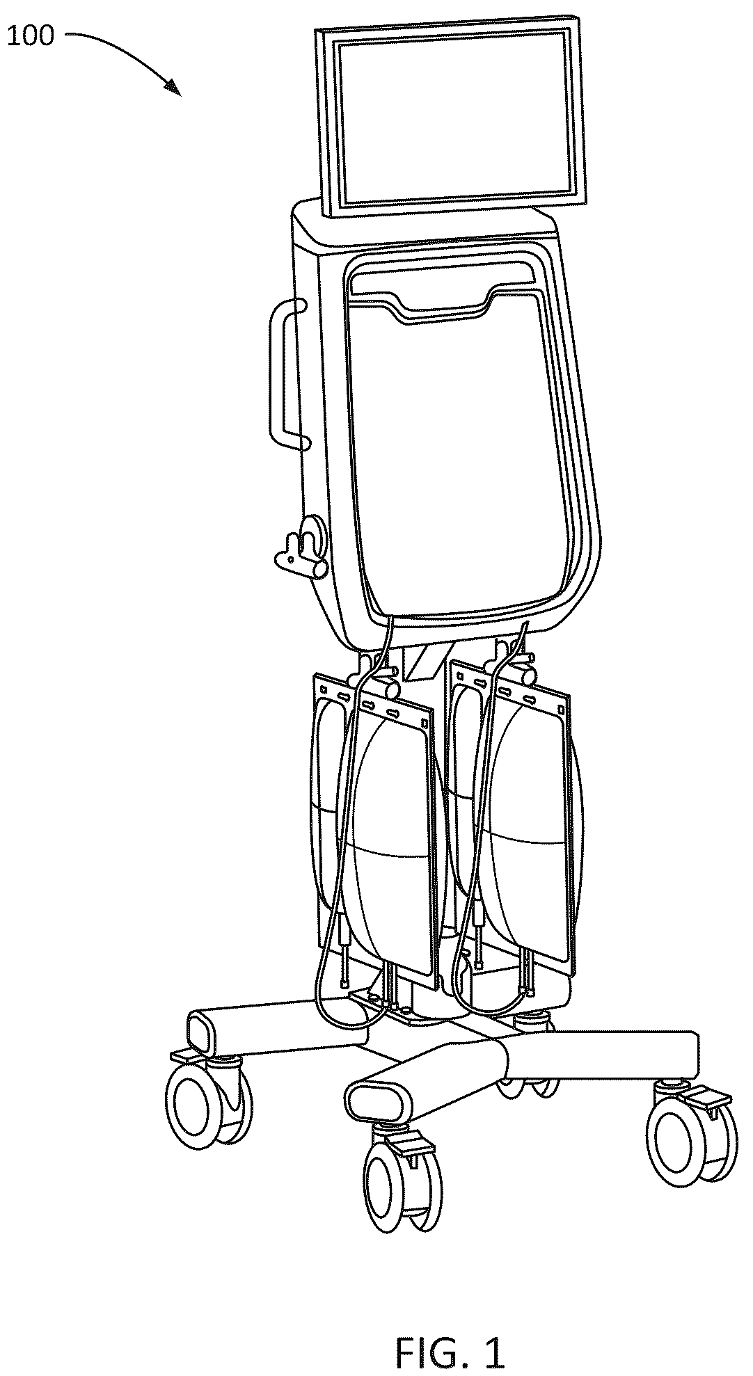 Patent US12508351 — Extracorporeal blood filtering machine and methods — Figure 1
